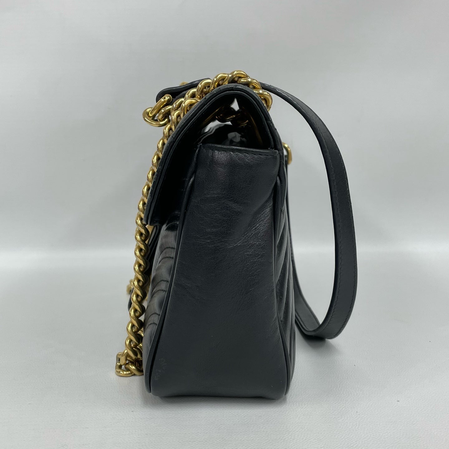 Gucci - GG Marmont Matelassé - Leather - Black - (medium)