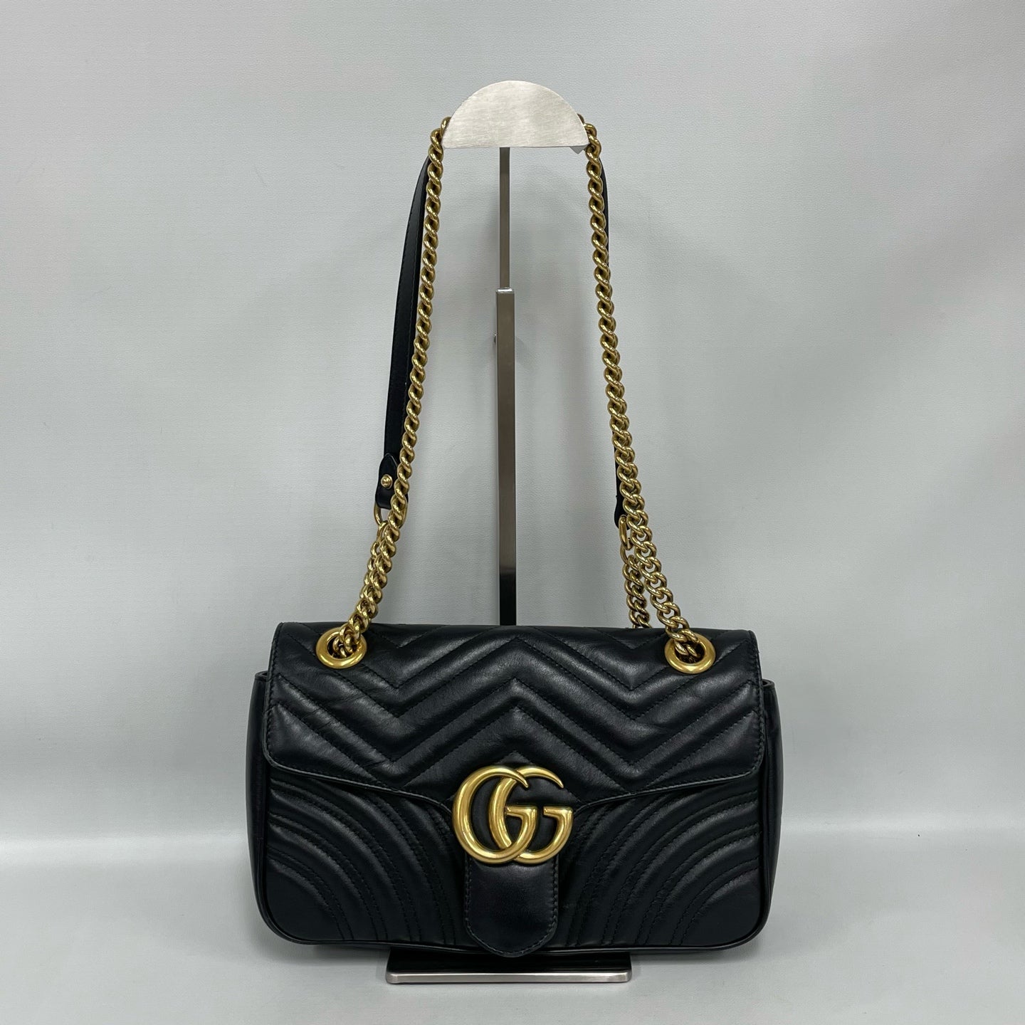 Gucci - GG Marmont Matelassé - Leather - Black - (medium)