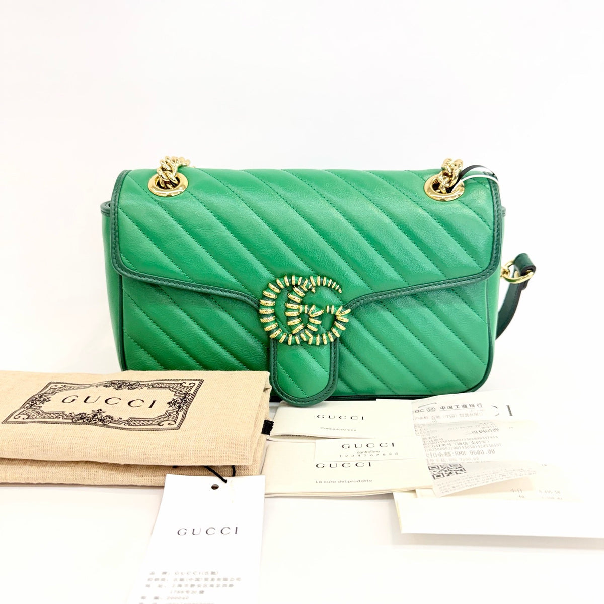 Gucci - GG Marmont Matelasse - Leather - Green