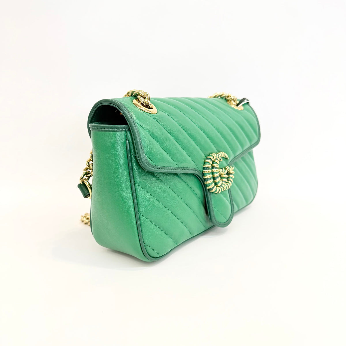 Gucci - GG Marmont Matelasse - Leather - Green