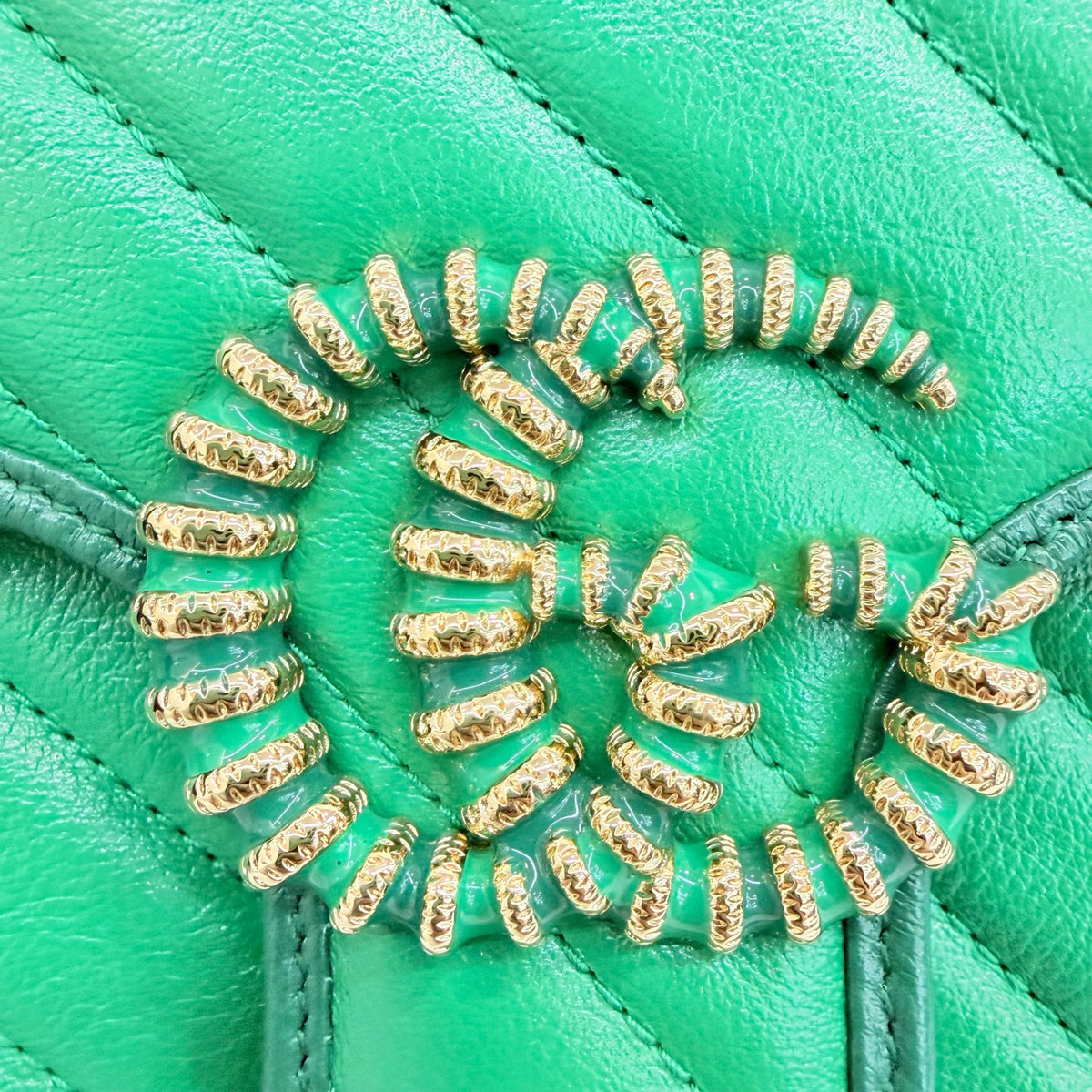 Gucci - GG Marmont Matelasse - Leather - Green