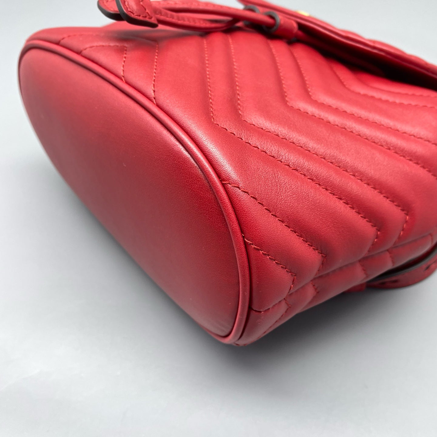Gucci - GG Marmont - Matelassé leather - Red with Gold-Tone Hardware - (mini)
