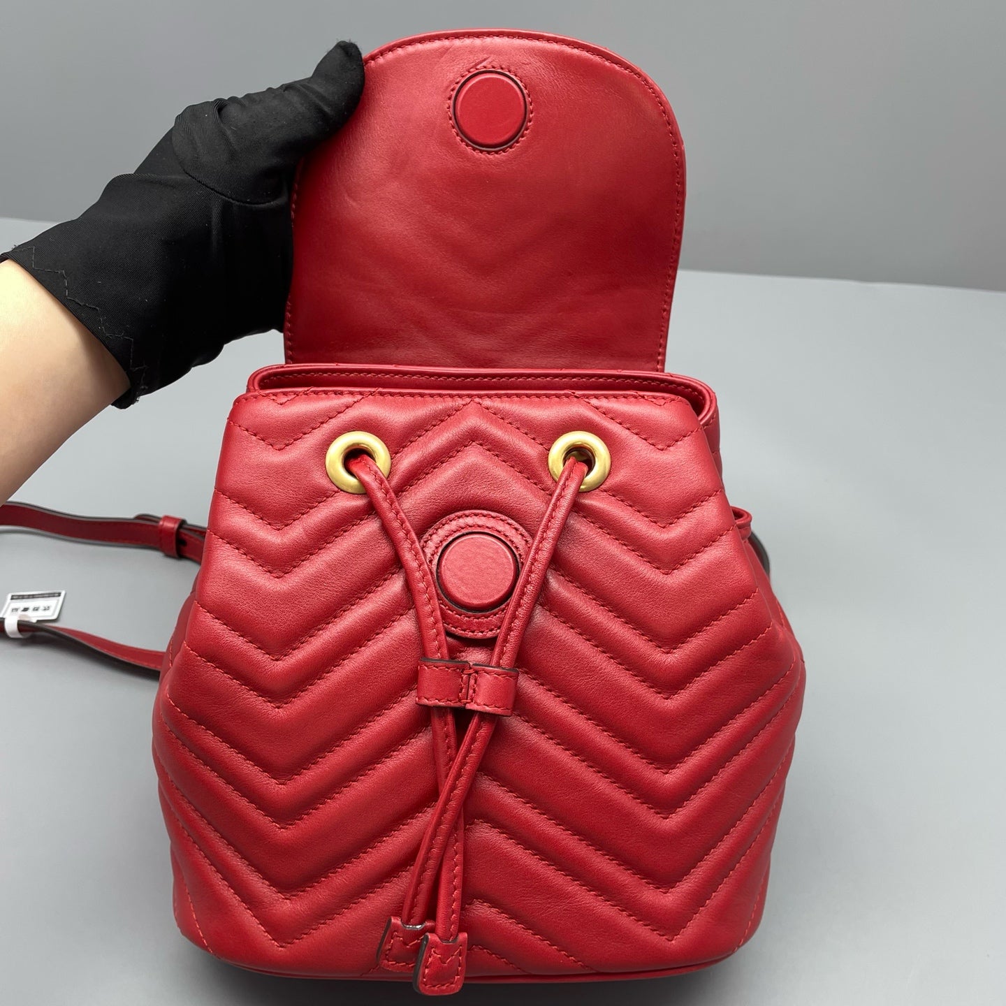 Gucci - GG Marmont - Matelassé leather - Red with Gold-Tone Hardware - (mini)