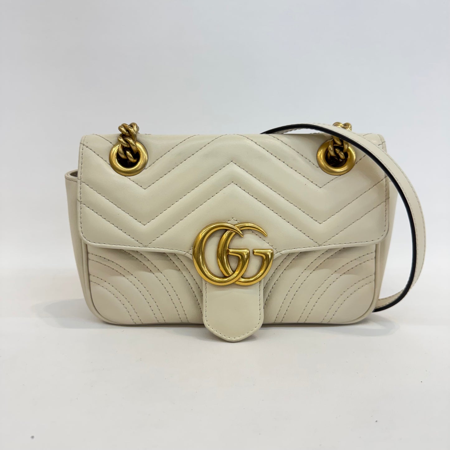 Gucci - GG Marmont Matelassé - Leather - White - (mini)