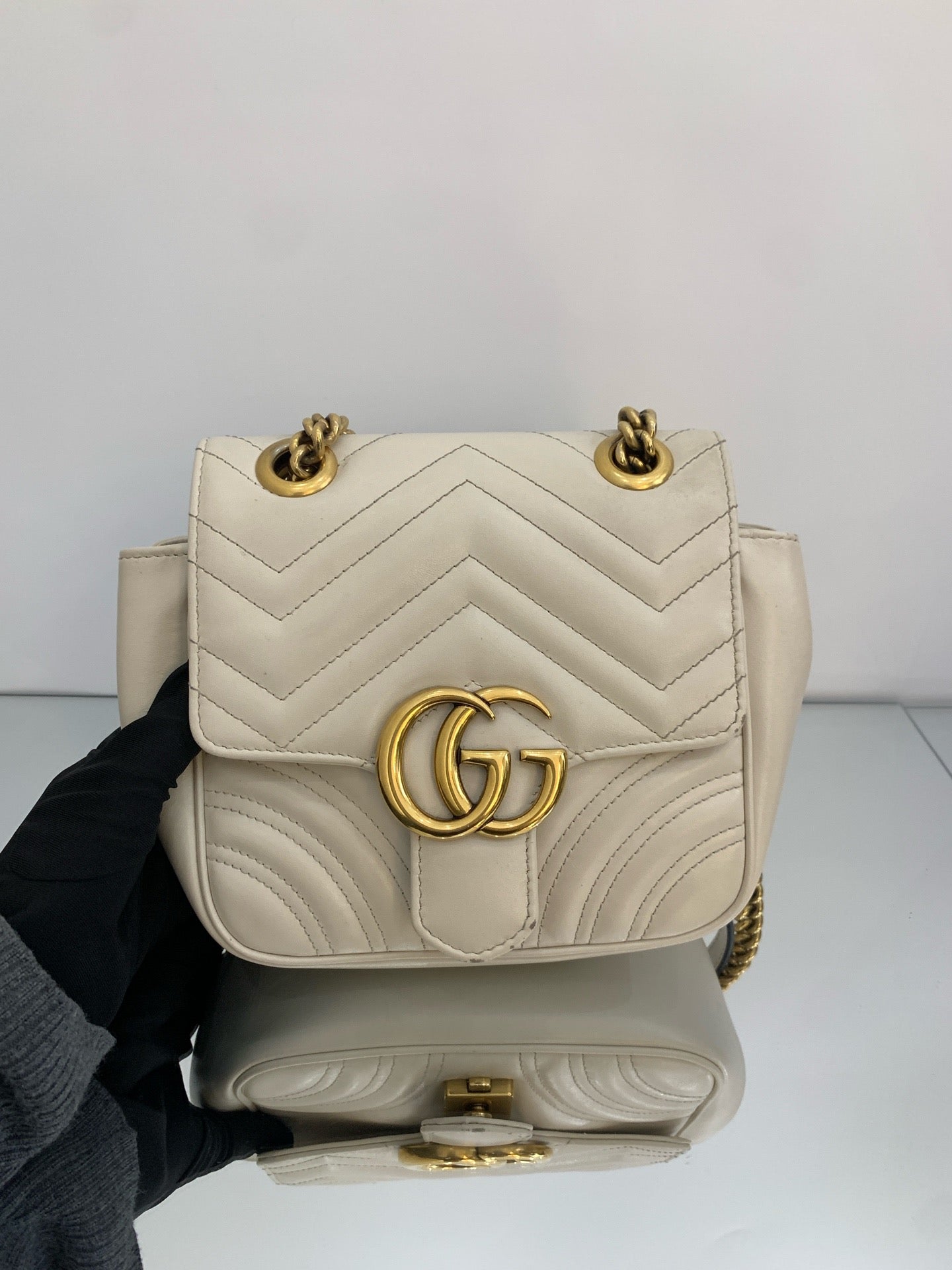 Gucci - GG Marmont - Matelassé leather - White - (mini)