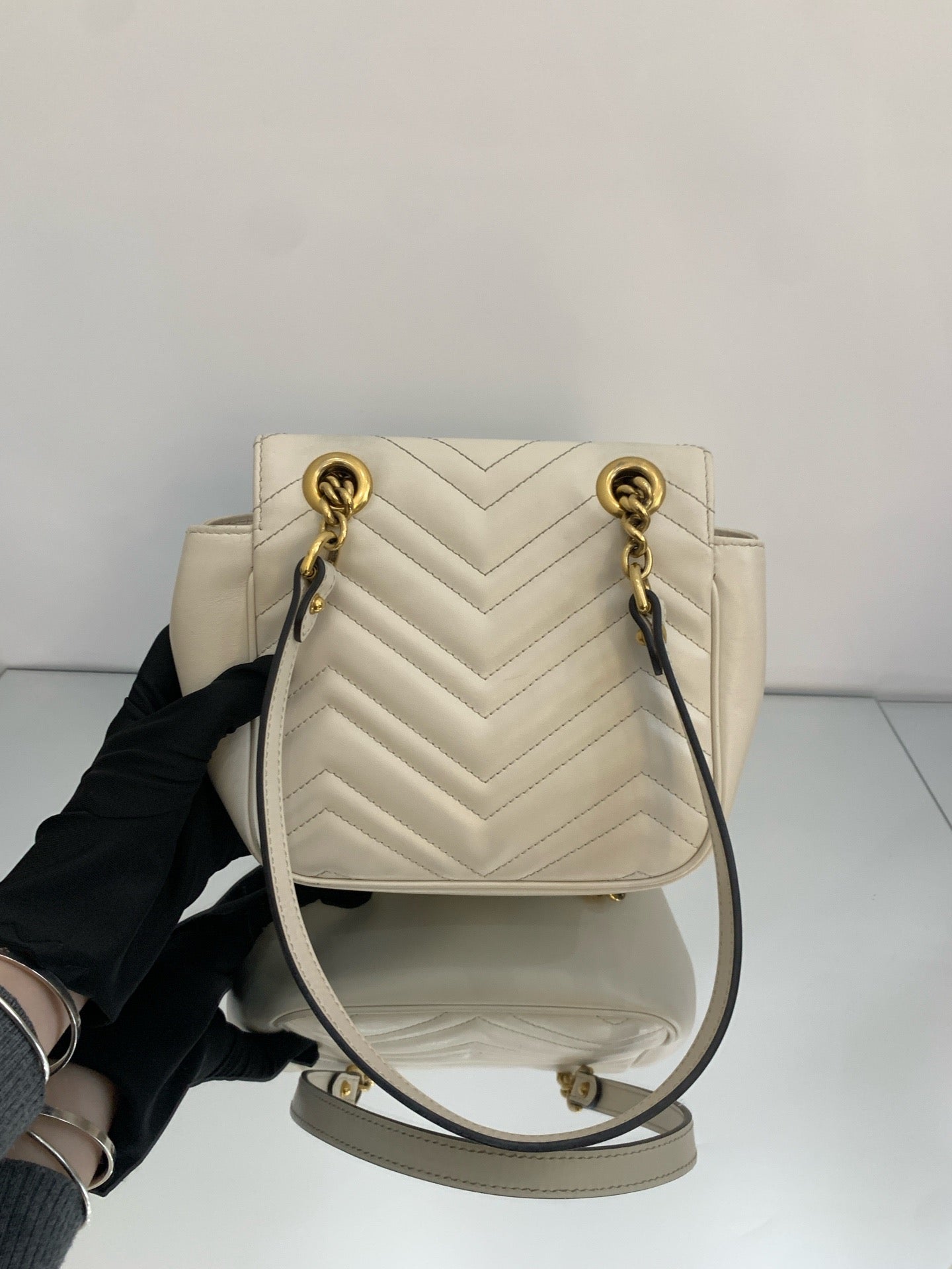 Gucci - GG Marmont - Matelassé leather - White - (mini)