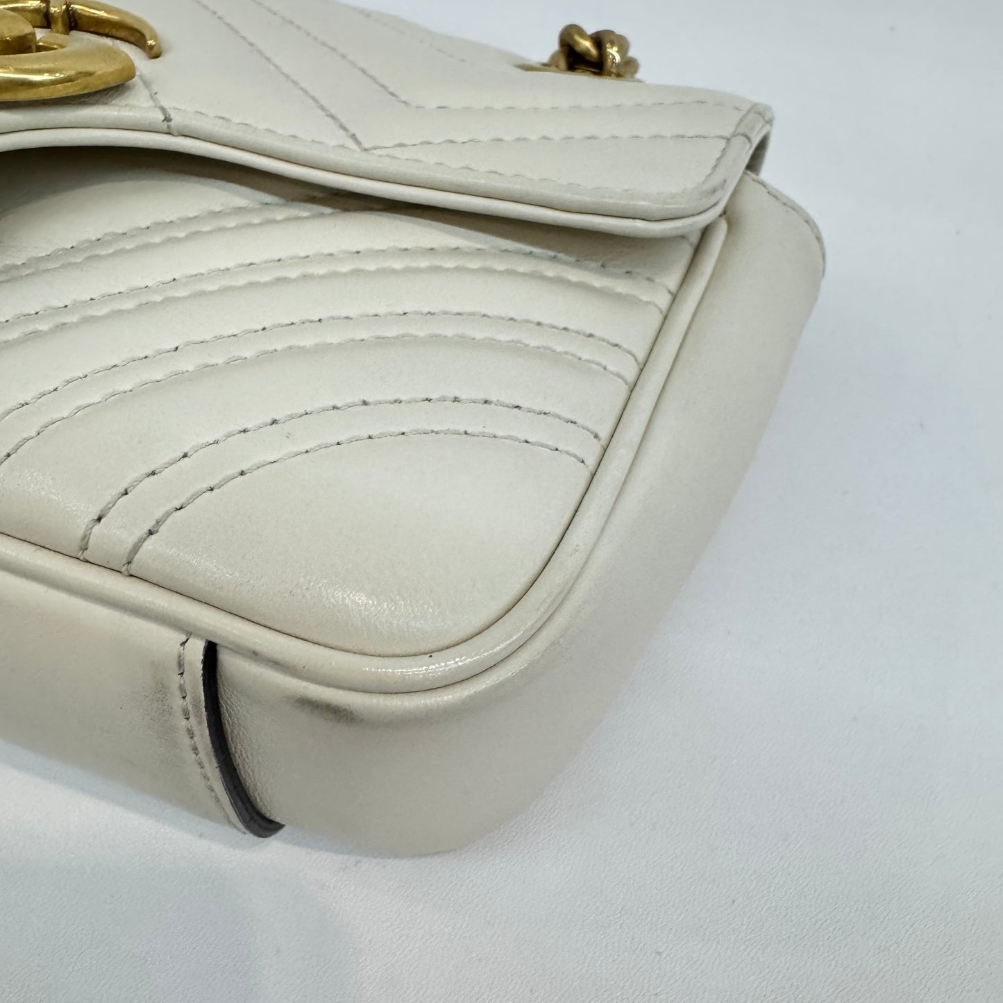 Gucci - GG Marmont Matelassé - Leather - White - (mini)