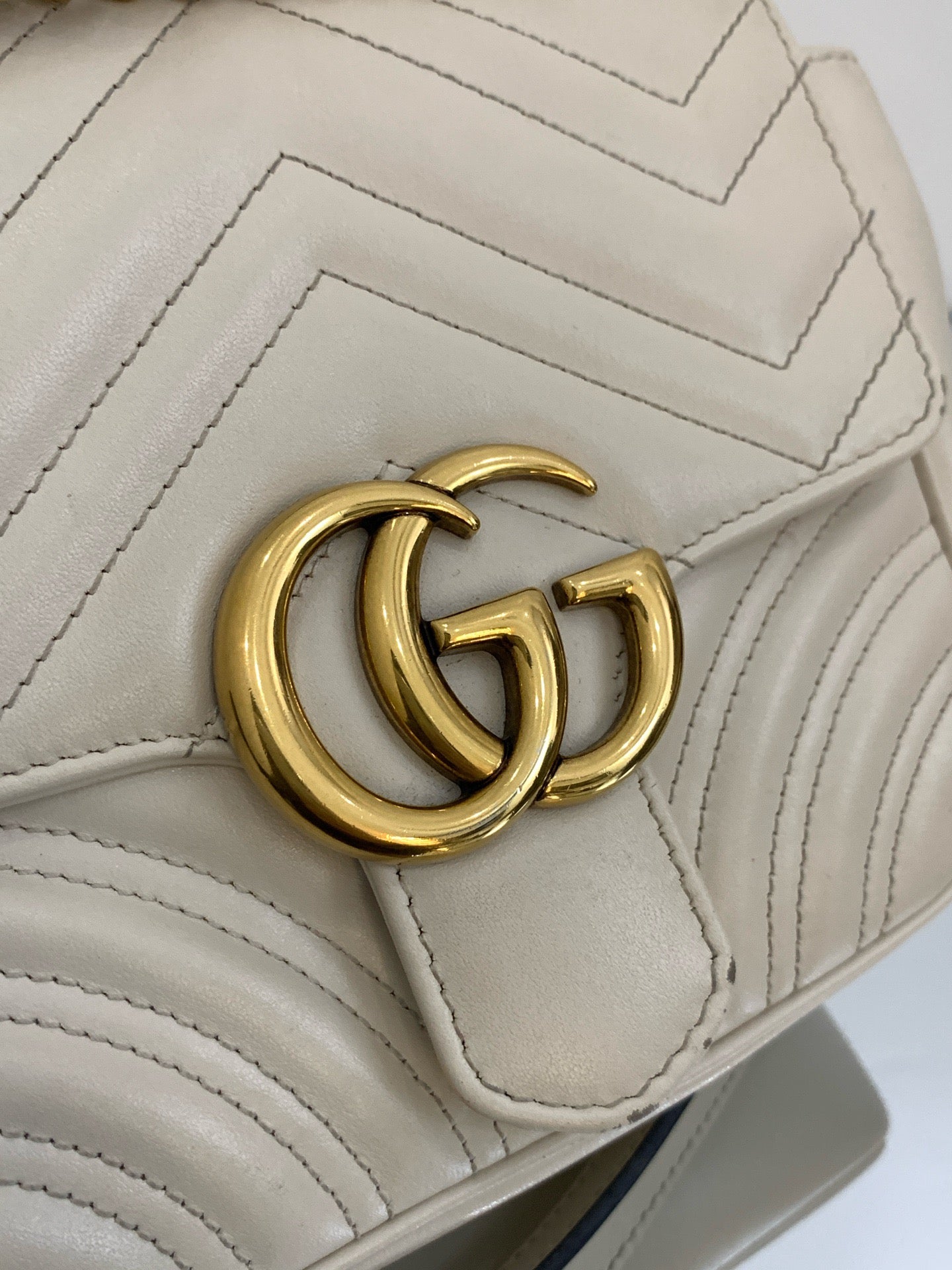 Gucci - GG Marmont - Matelassé leather - White - (mini)