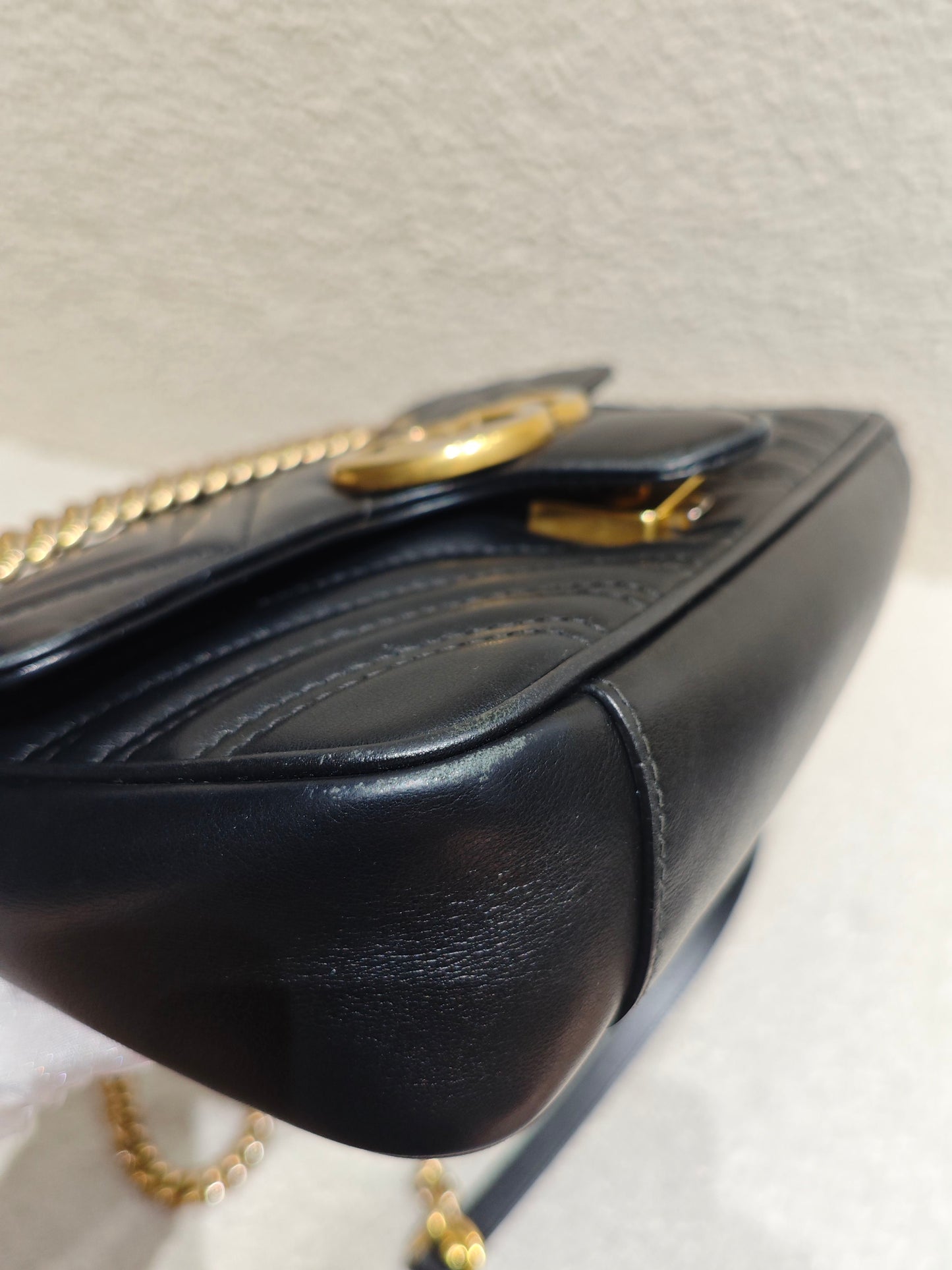 Gucci - GG Marmont Matelassé Mini Bag - Leather - Black - (Mini)