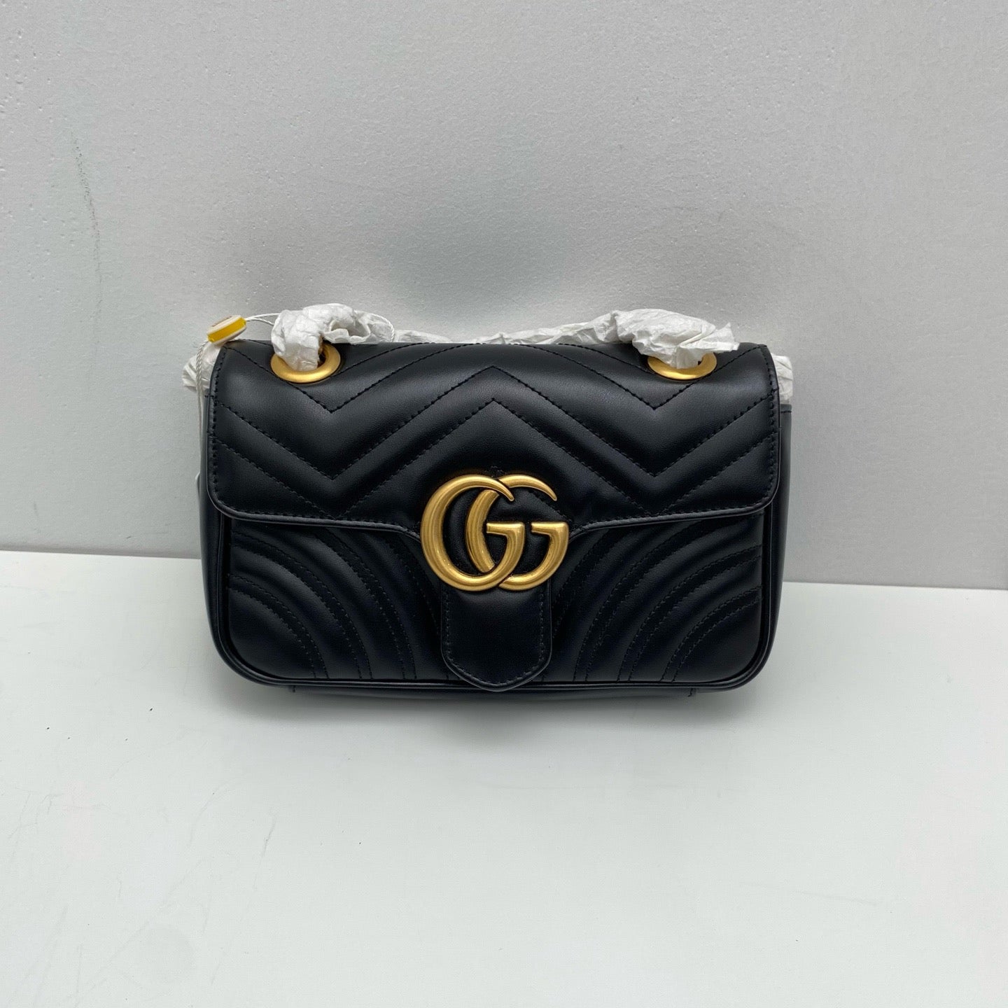 Gucci - GG Marmont Matelassé Mini Bag - Leather - Black - (small)