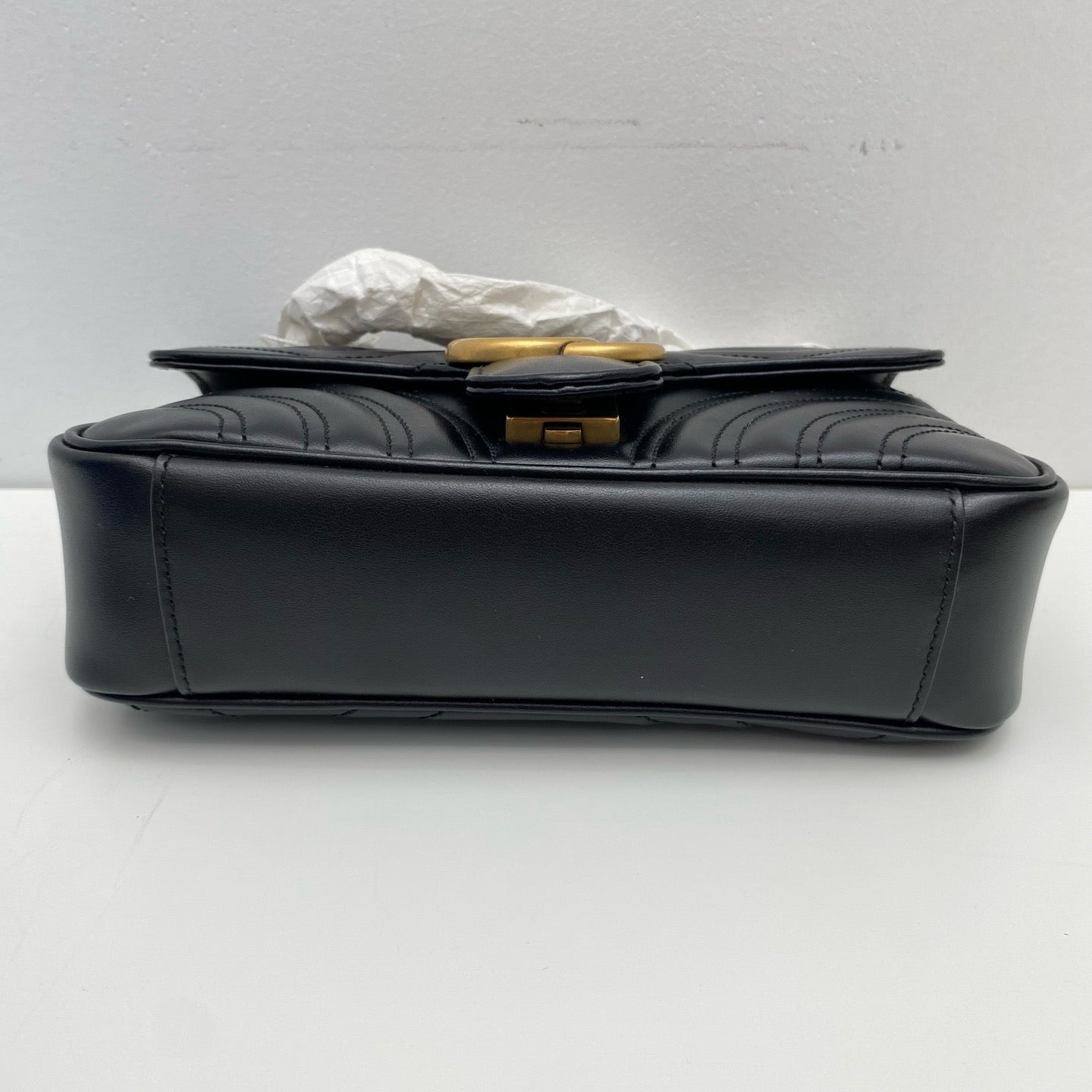 Gucci - GG Marmont Matelassé Mini Bag - Leather - Black - (small)