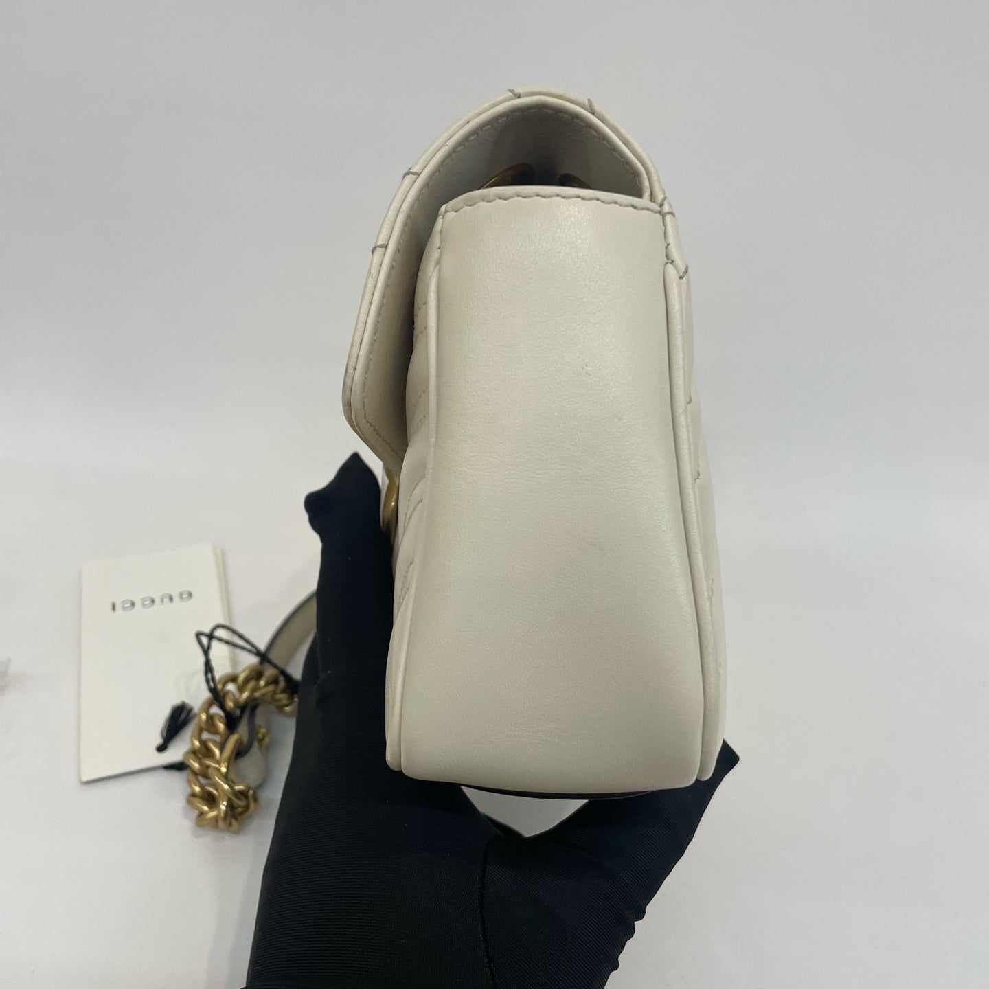 Gucci - GG Marmont Matelassé Mini Bag - Leather - White - (mini)
