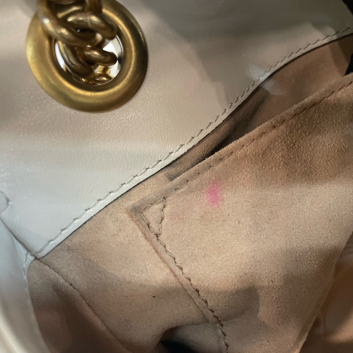 Gucci - GG Marmont Matelassé Mini Bag - Leather - White - (mini)