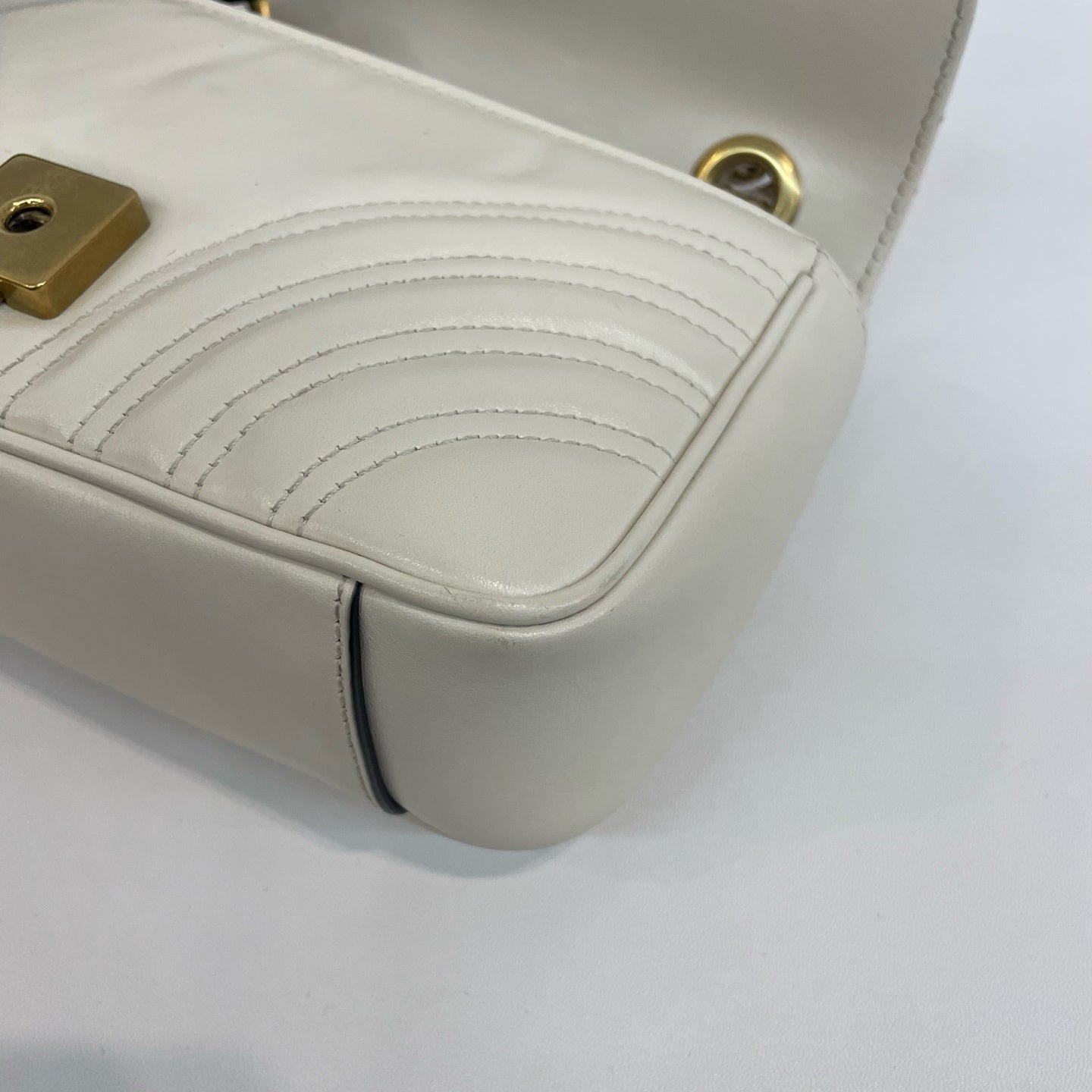 Gucci - GG Marmont Matelassé Mini Bag - Leather - White - (mini)