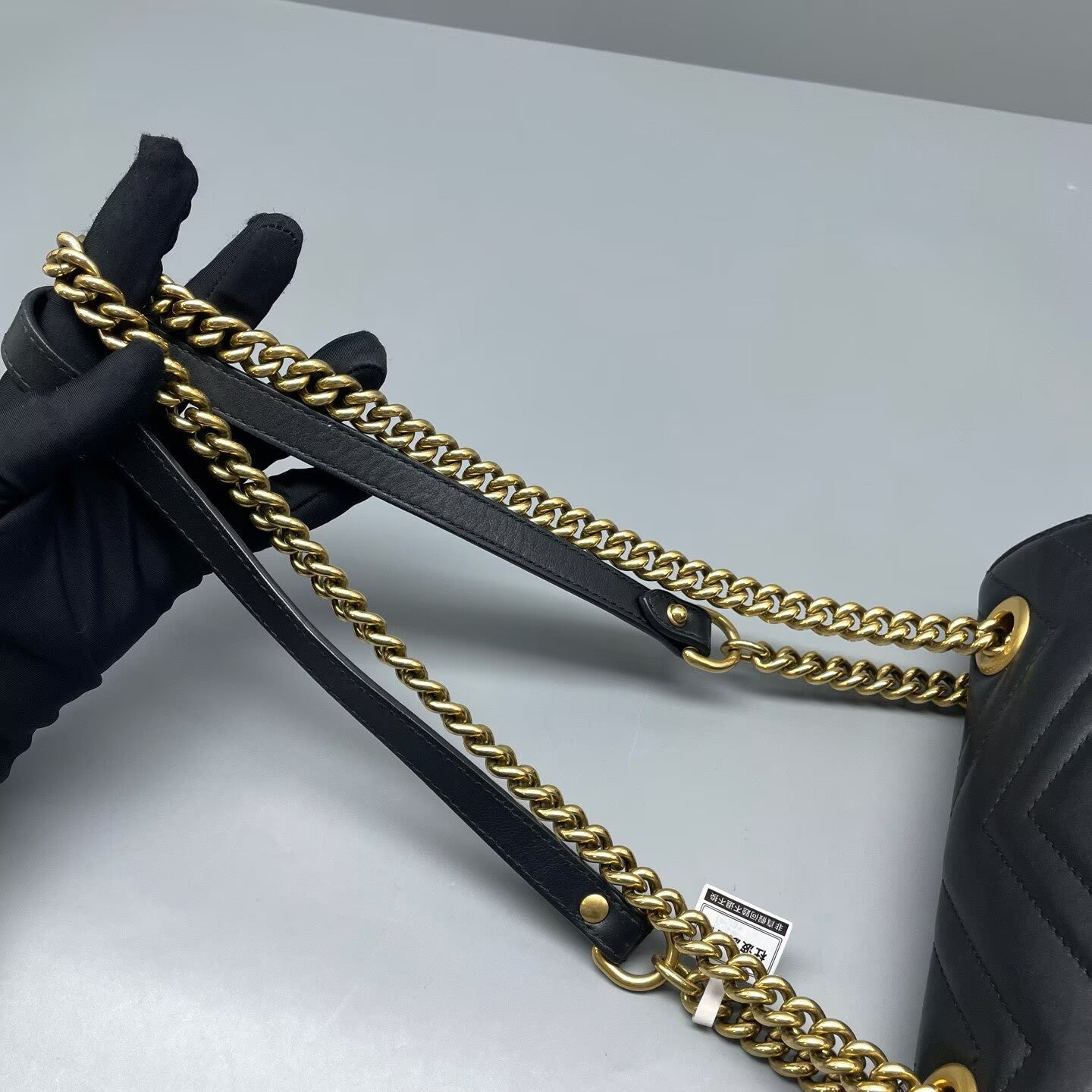 Gucci - GG Marmont Matelassé Shoulder Bag 2.0 (Marmont 22) - Leather - Black with Gold-Tone Hardware - (Mini)