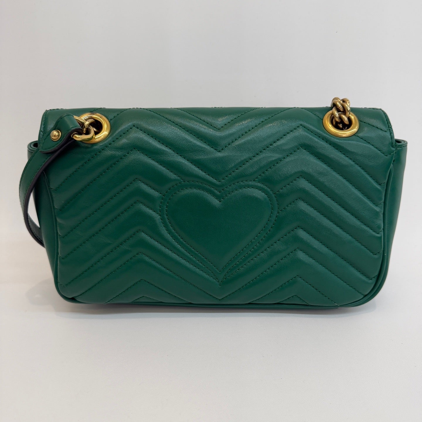 Gucci - GG Marmont Matelassé Shoulder Bag - Leather - Green - (medium)