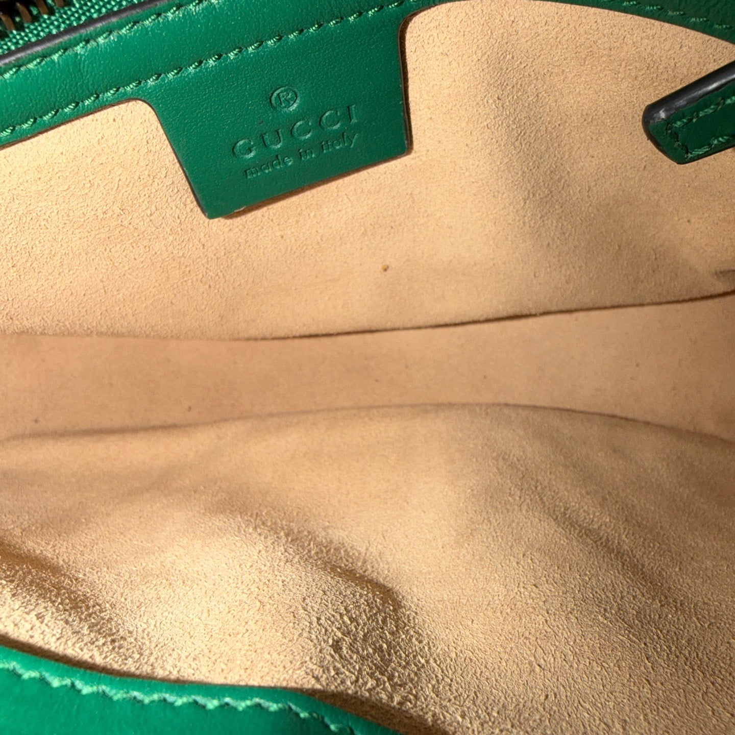 Gucci - GG Marmont Matelassé Shoulder Bag - Leather - Green - (medium)