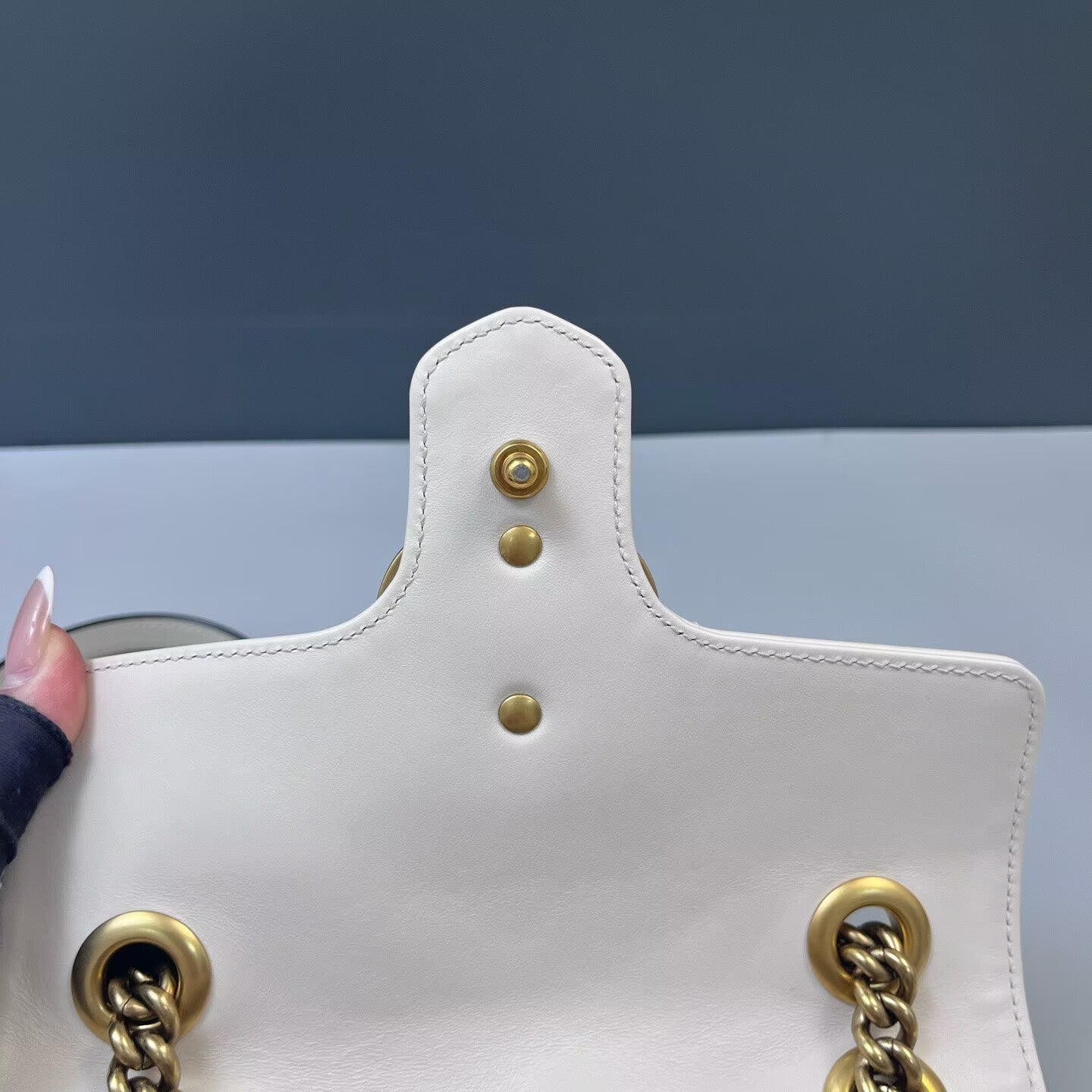 Gucci - GG Marmont Matelassé Shoulder Bag - Leather - White - (small)