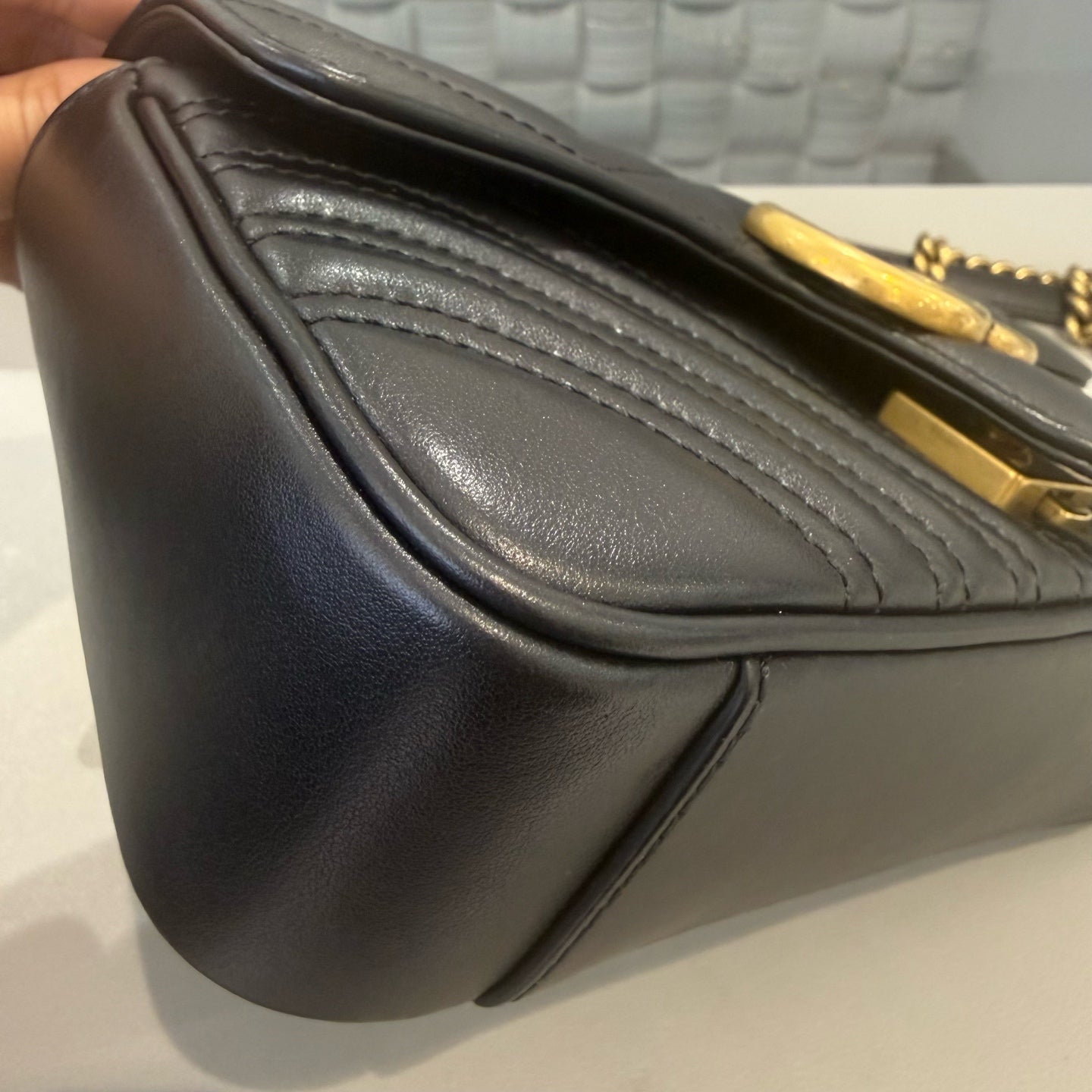 Gucci - GG Marmont Matelassé Small Shoulder Bag - Matelassé leather - Black - (Small)