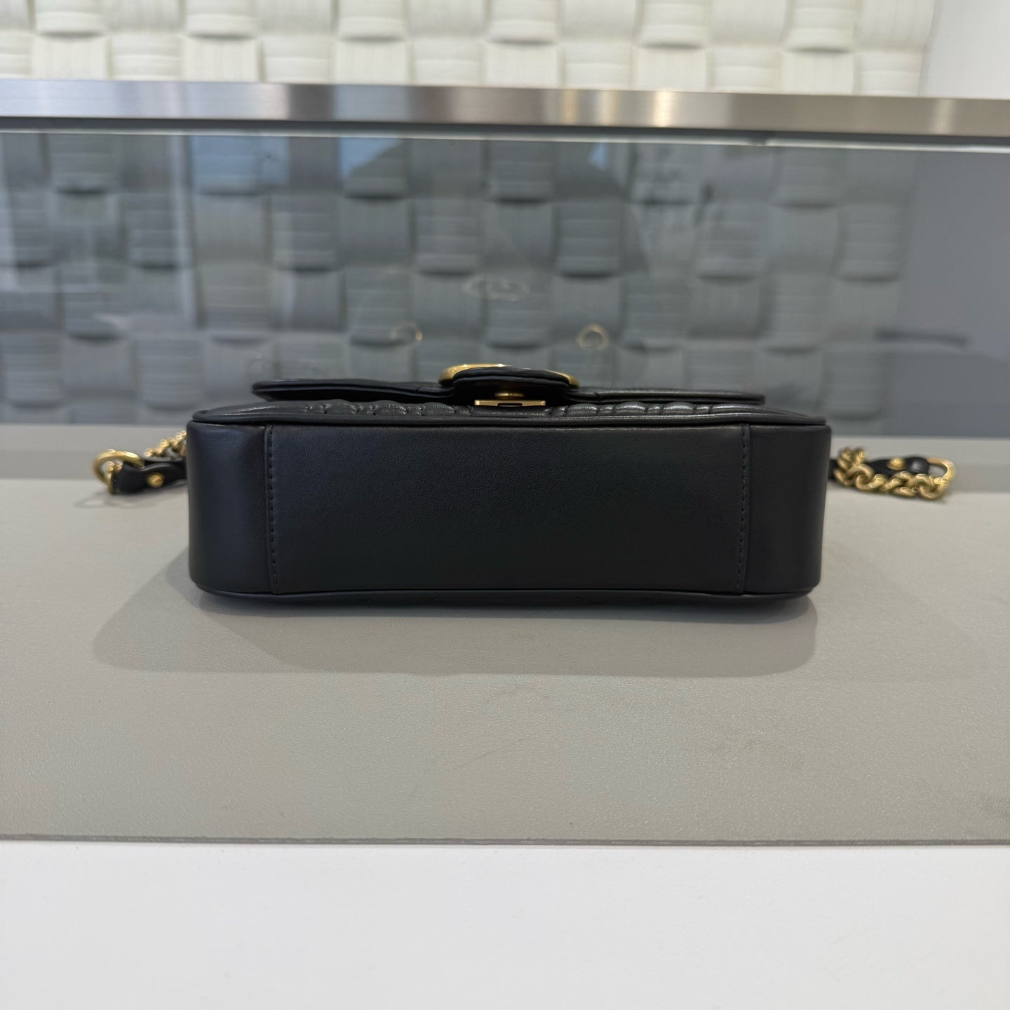 Gucci - GG Marmont Matelassé Small Shoulder Bag - Matelassé leather - Black - (Small)