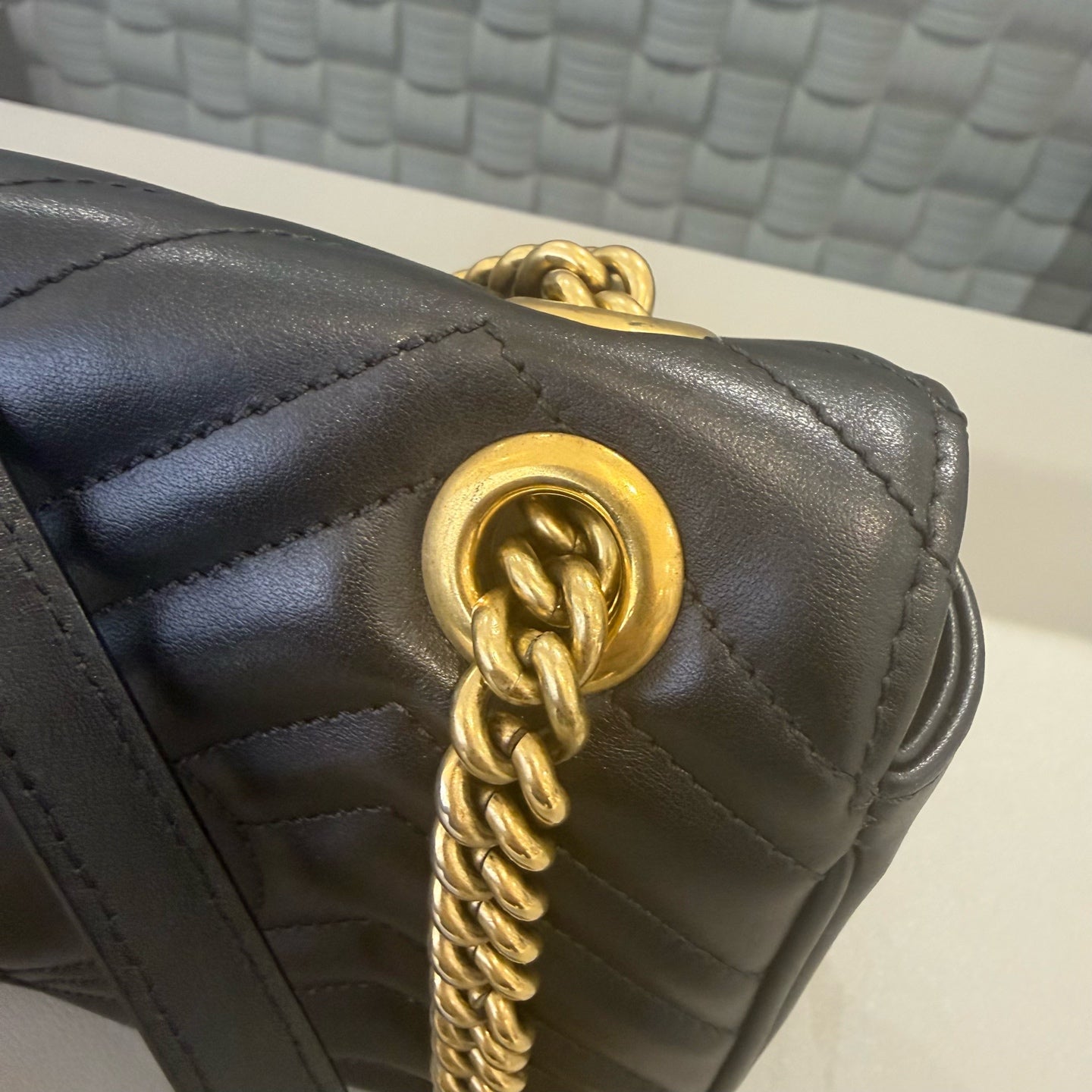 Gucci - GG Marmont Matelassé Small Shoulder Bag - Matelassé leather - Black - (Small)