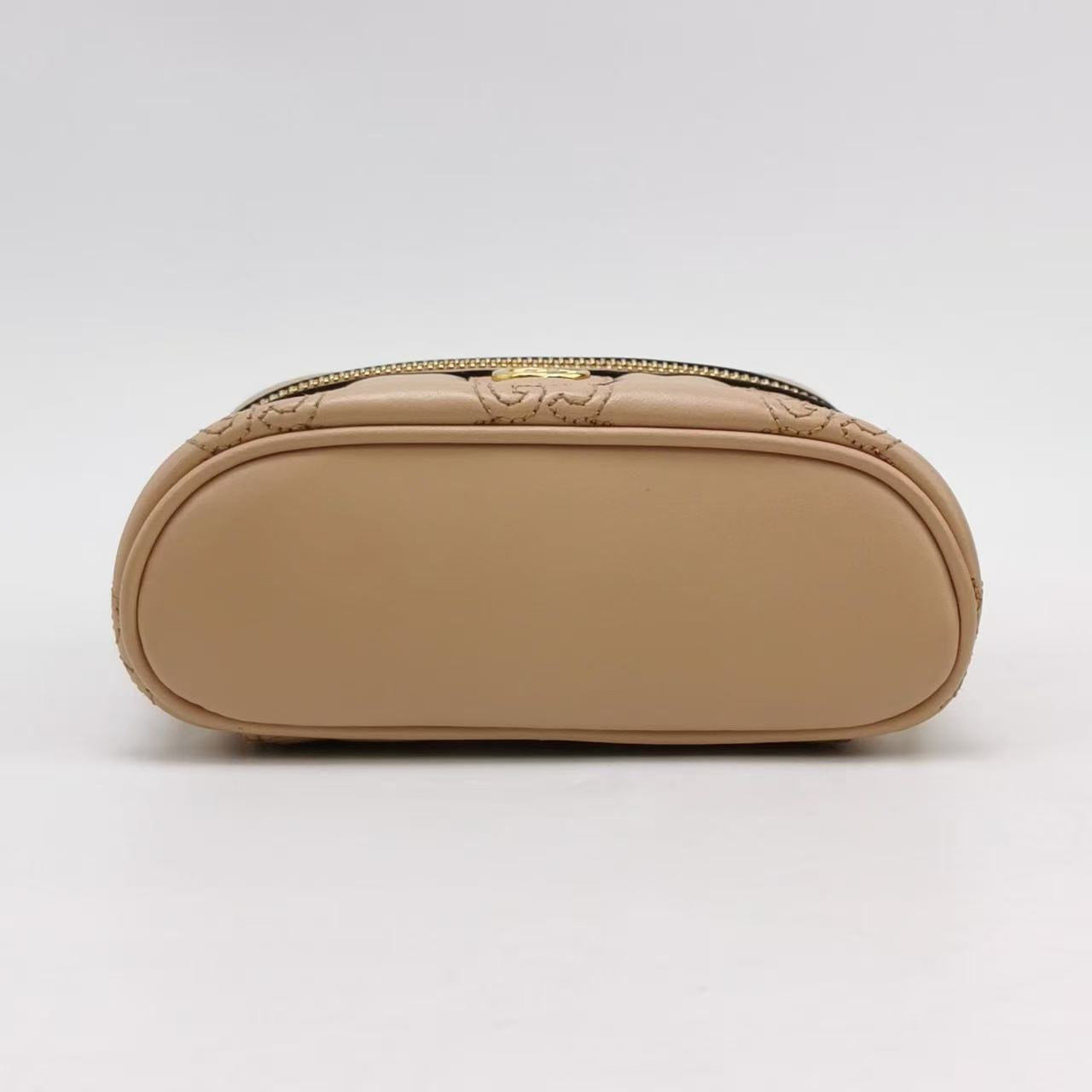 Gucci - GG Marmont Matelassé Vanity Case - Leather - Beige - (mini)
