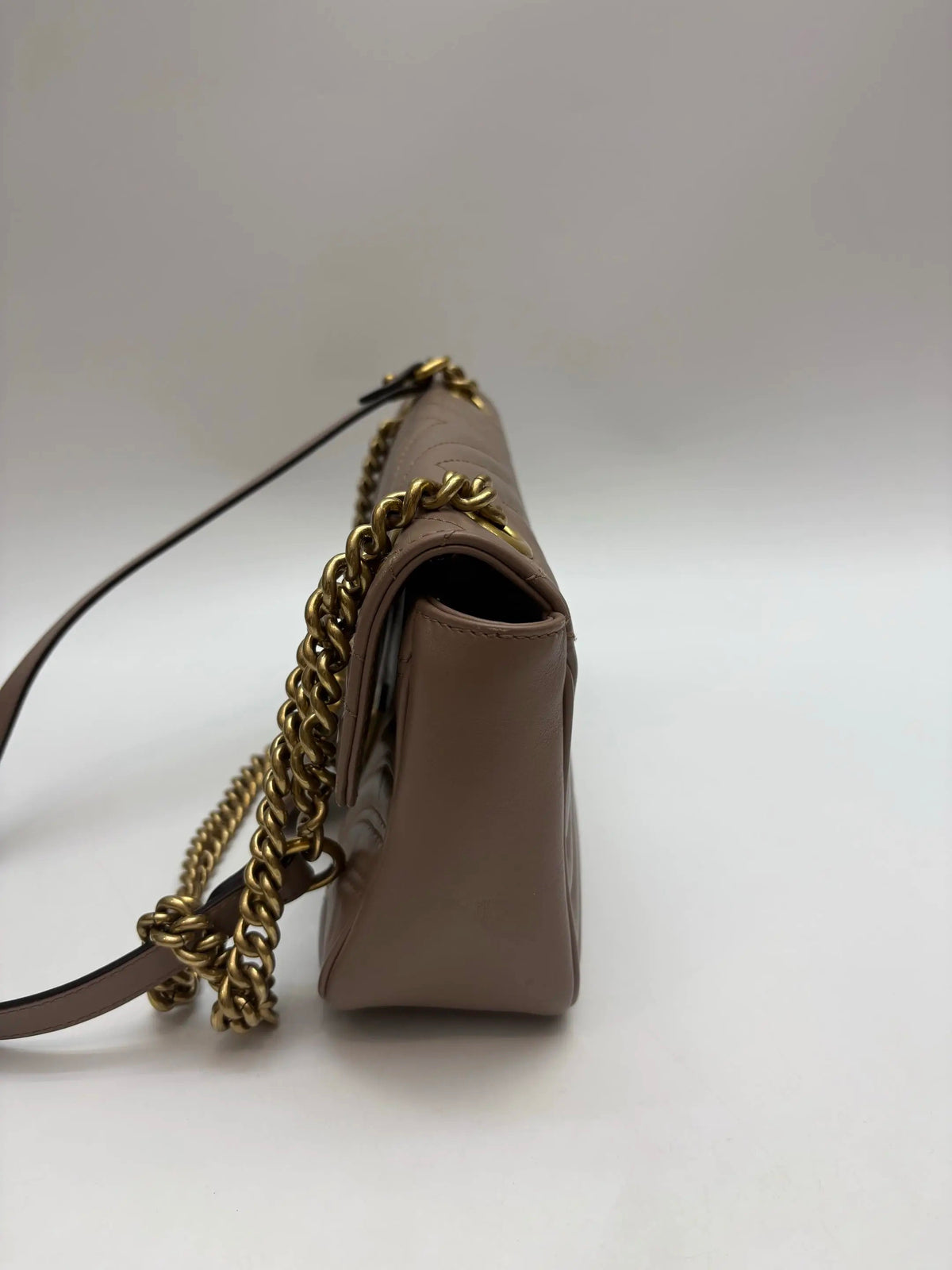 Gucci - GG Marmont Medium - Leather - Beige - (medium)