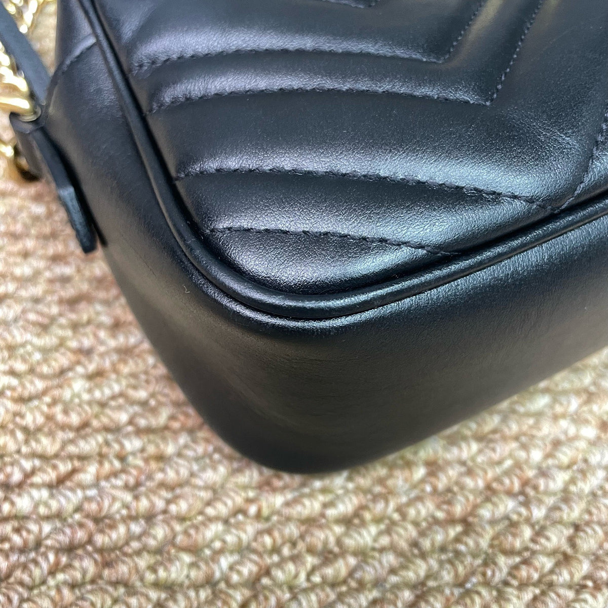 Gucci - GG Marmont Medium - Leather - Black - (Medium)