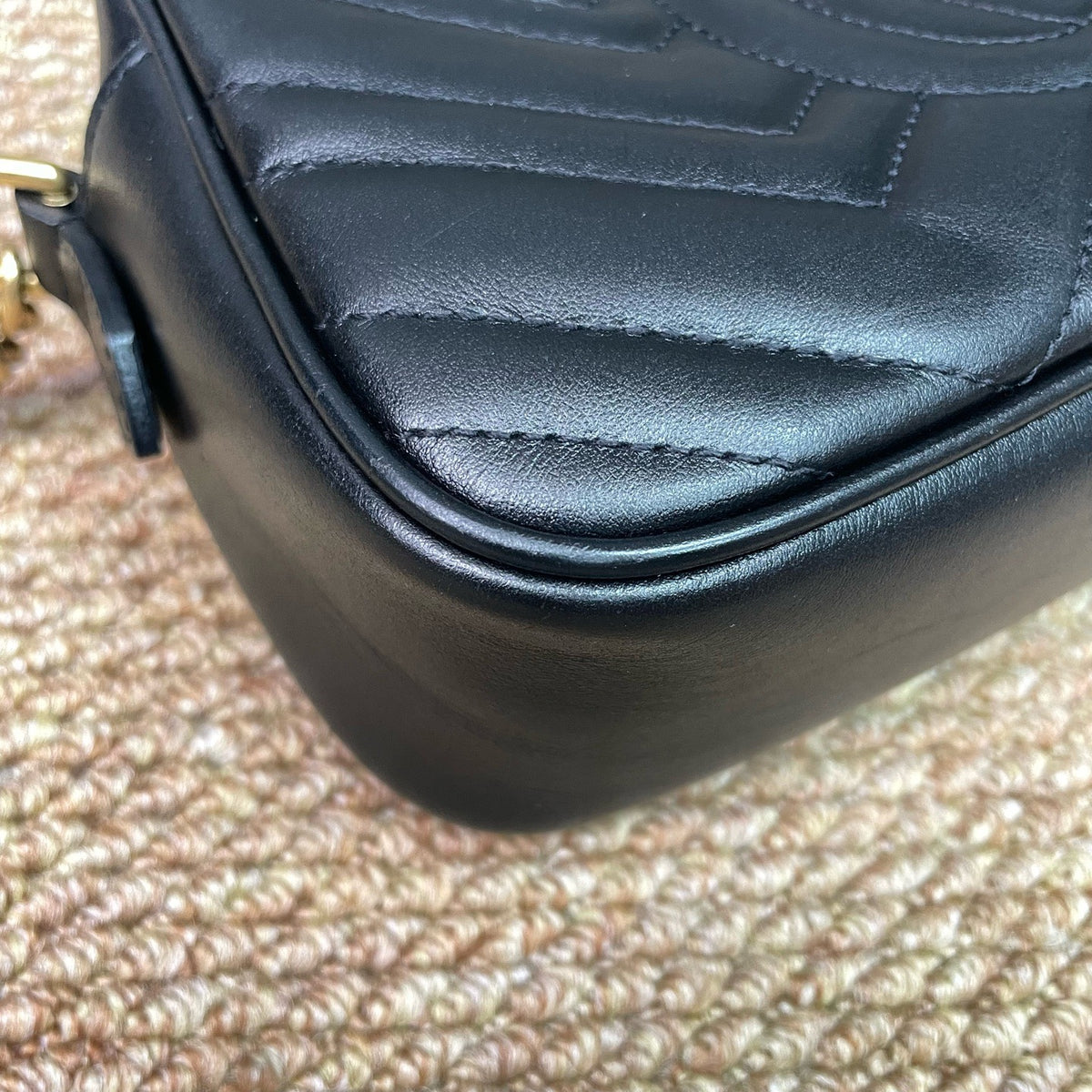 Gucci - GG Marmont Medium - Leather - Black - (Medium)