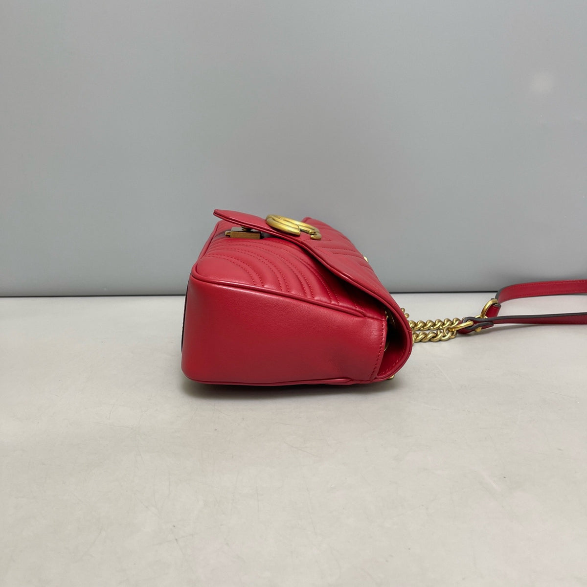 Gucci - GG Marmont Medium - Leather - Red - (medium)