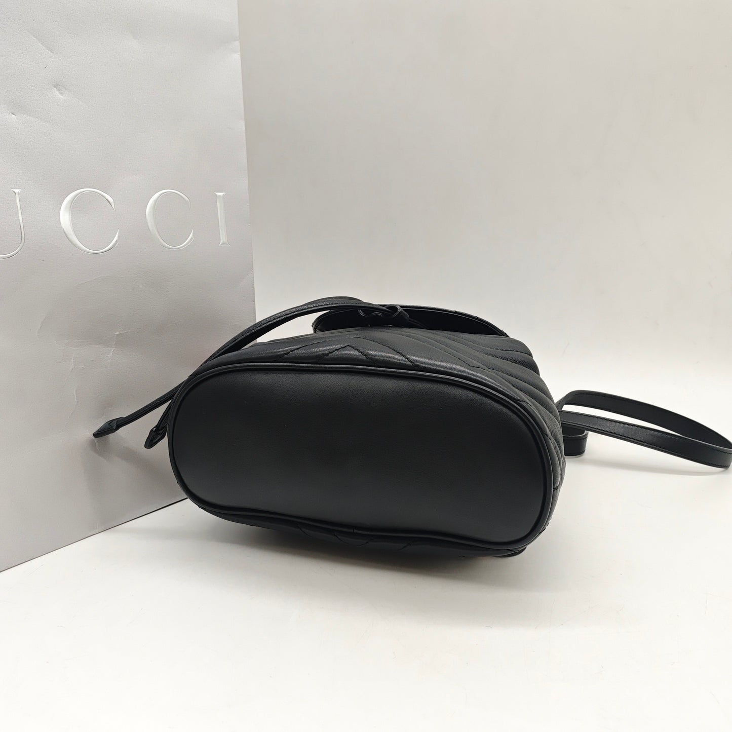 Gucci - GG Marmont Mini Backpack - Leather - Black - (mini)
