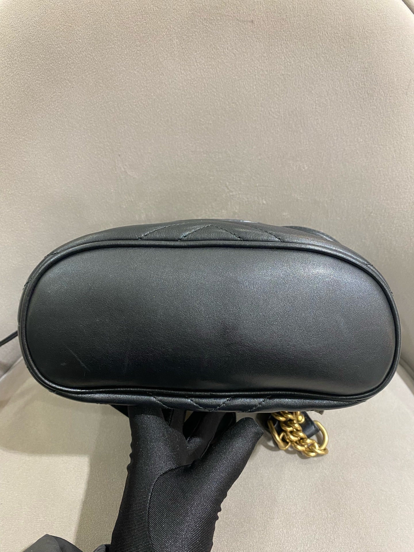 Gucci - GG Marmont Mini Backpack - Leather - Black - (mini)
