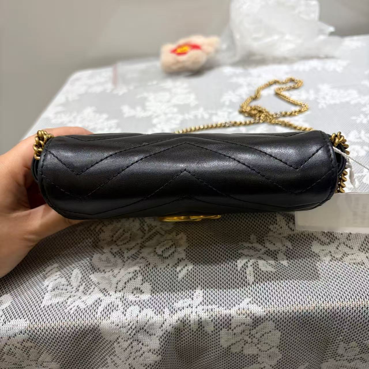 Gucci - GG Marmont Mini Bag - Leather - Black - (mini)