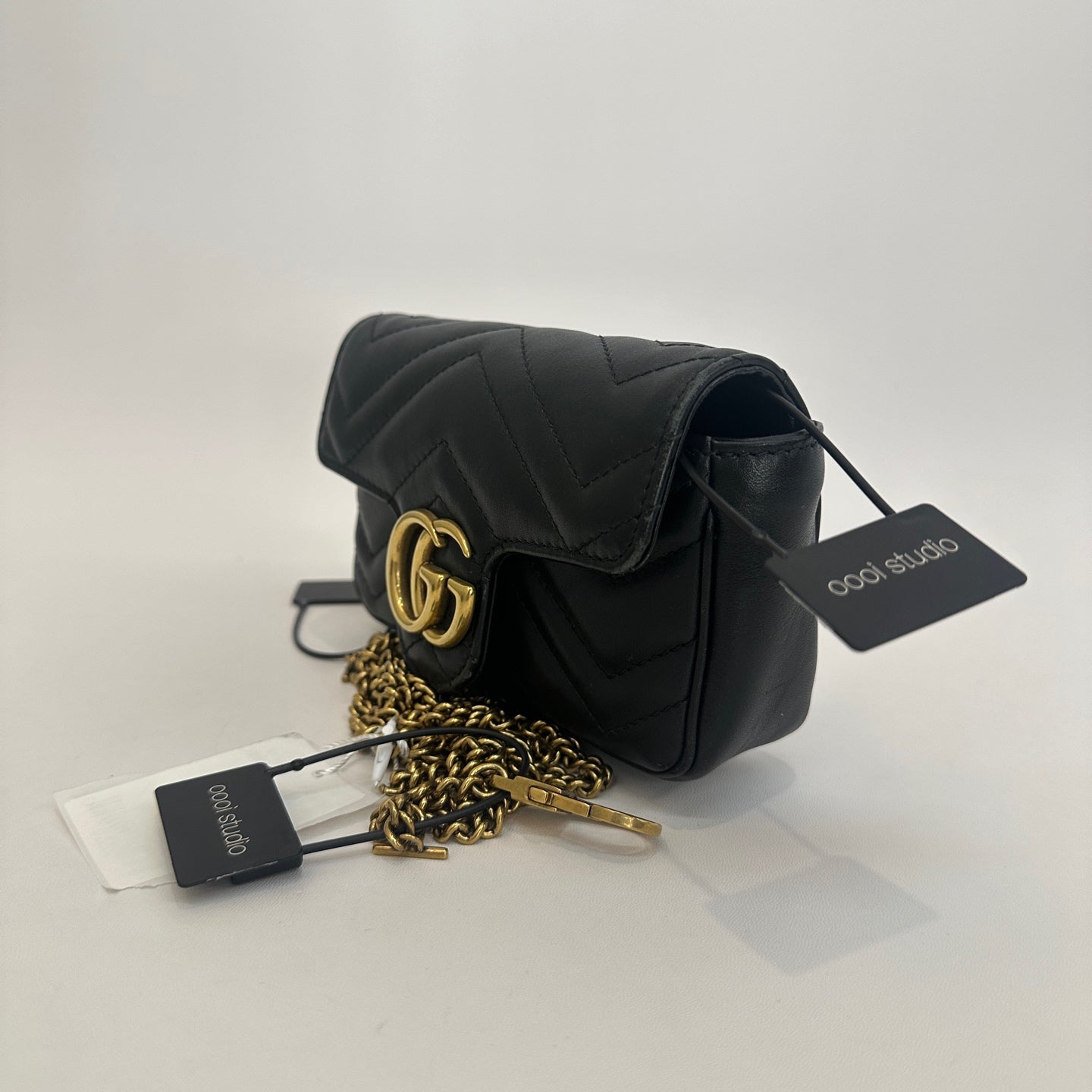 Gucci - GG Marmont Mini Bag - Matelassé leather - Black - (mini)