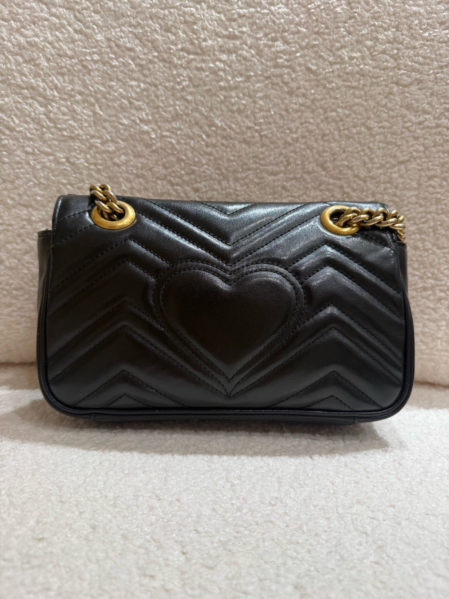 Gucci - GG Marmont Mini Bag - Matelassé leather - Black - (Mini)