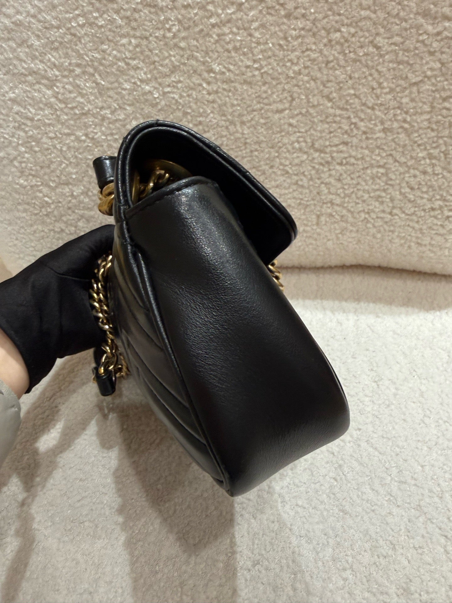 Gucci - GG Marmont Mini Bag - Matelassé leather - Black - (Mini)