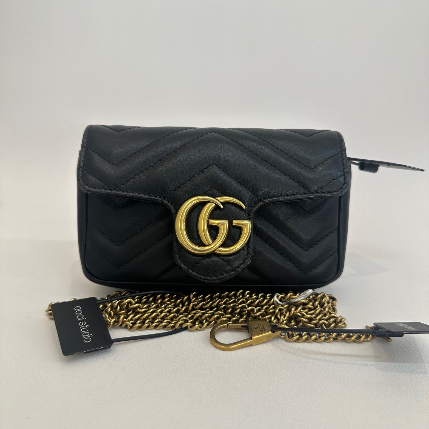 Gucci - GG Marmont Mini Bag - Matelassé leather - Black - (mini)