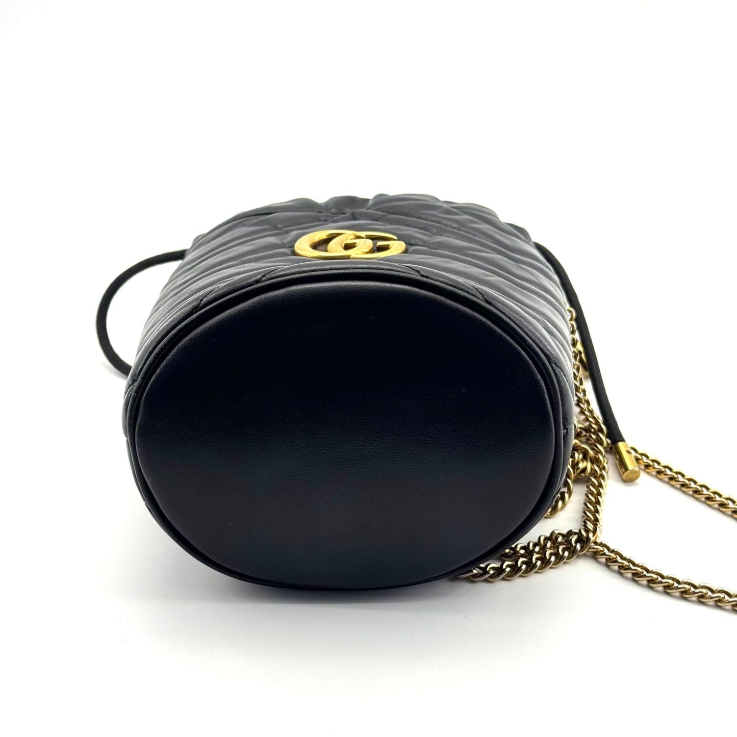 Gucci - GG Marmont Mini Bucket Bag - Leather - Black - (mini)
