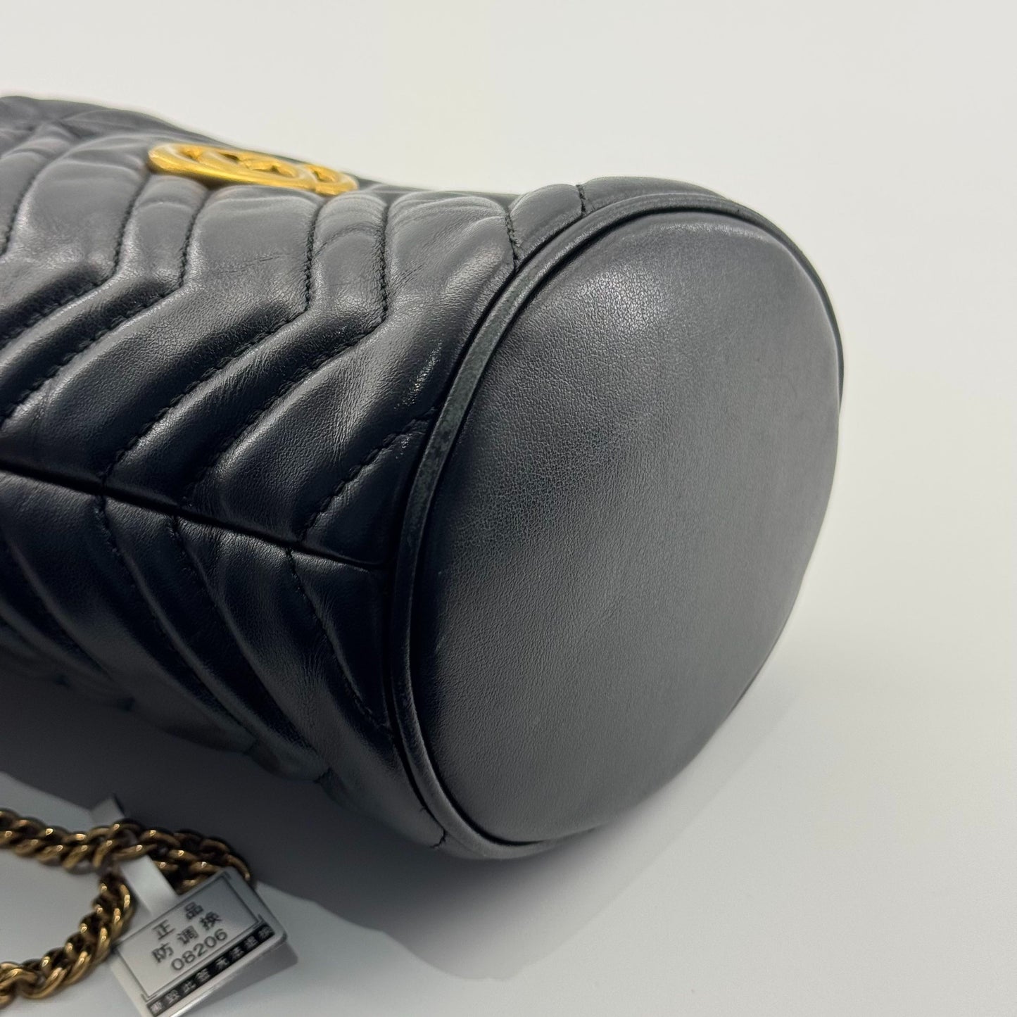 Gucci - GG Marmont Mini Bucket Bag - Leather - Black - (mini)