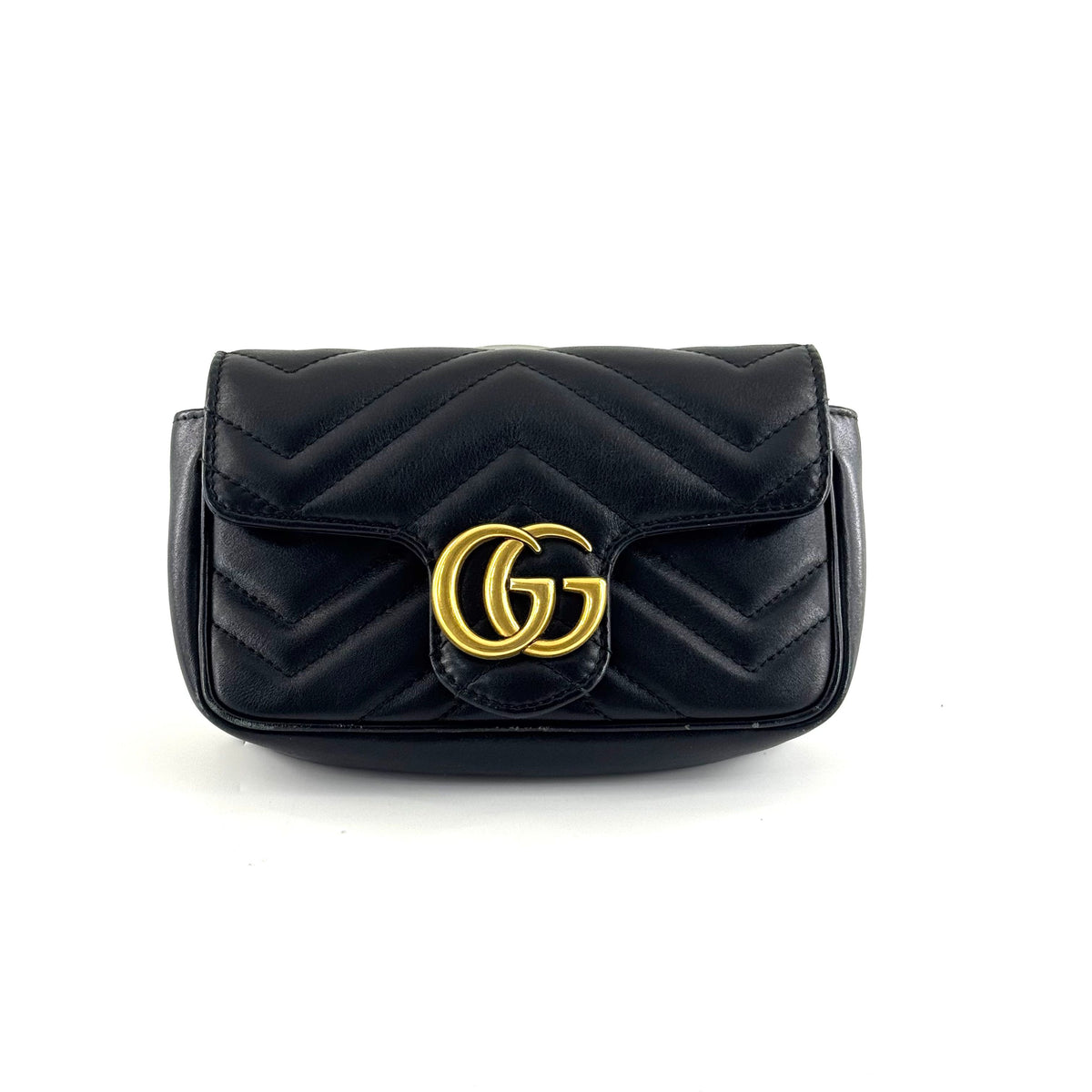 Gucci - GG Marmont Mini Chain Bag - Leather - Black - (mini)