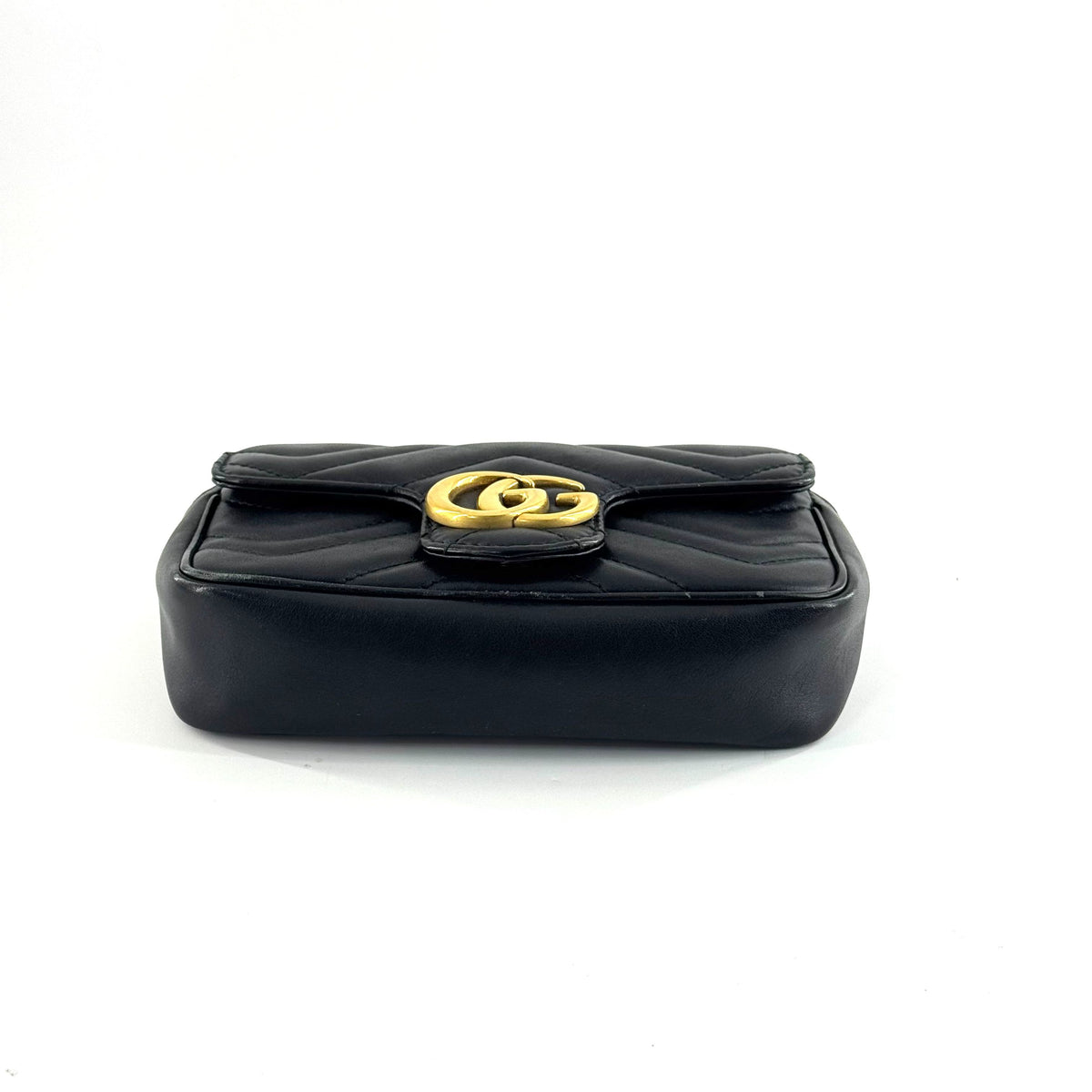 Gucci - GG Marmont Mini Chain Bag - Leather - Black - (mini)