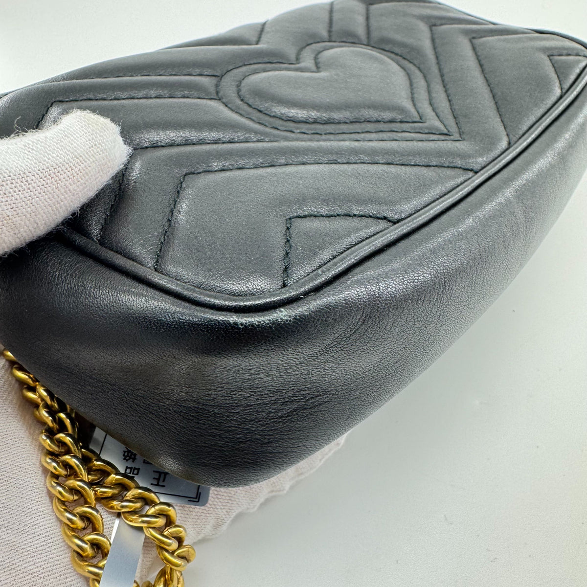 Gucci - GG Marmont Mini Chain Bag - Leather - Black - (mini)