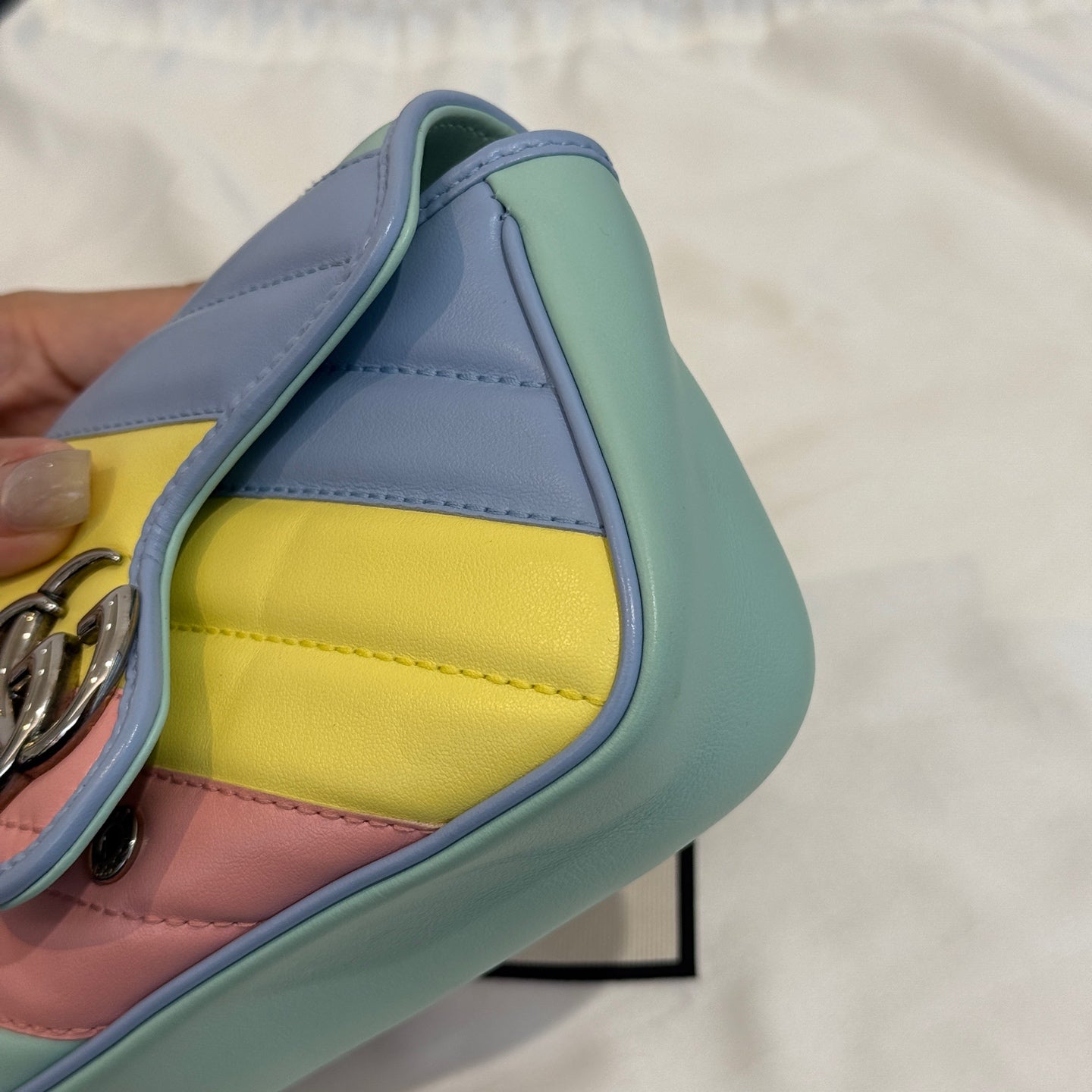 Gucci - GG Marmont Mini Chain Bag - Leather - Multicolour - (mini)