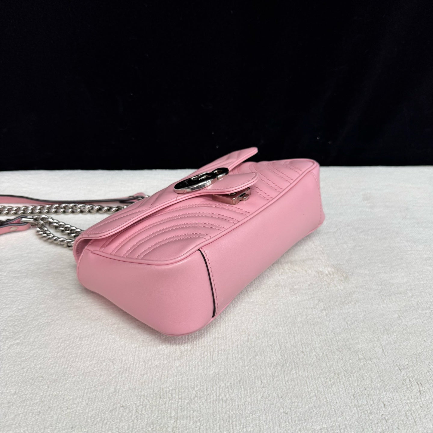 Gucci - GG Marmont Mini Chain Bag - Leather - Pink - (Mini)