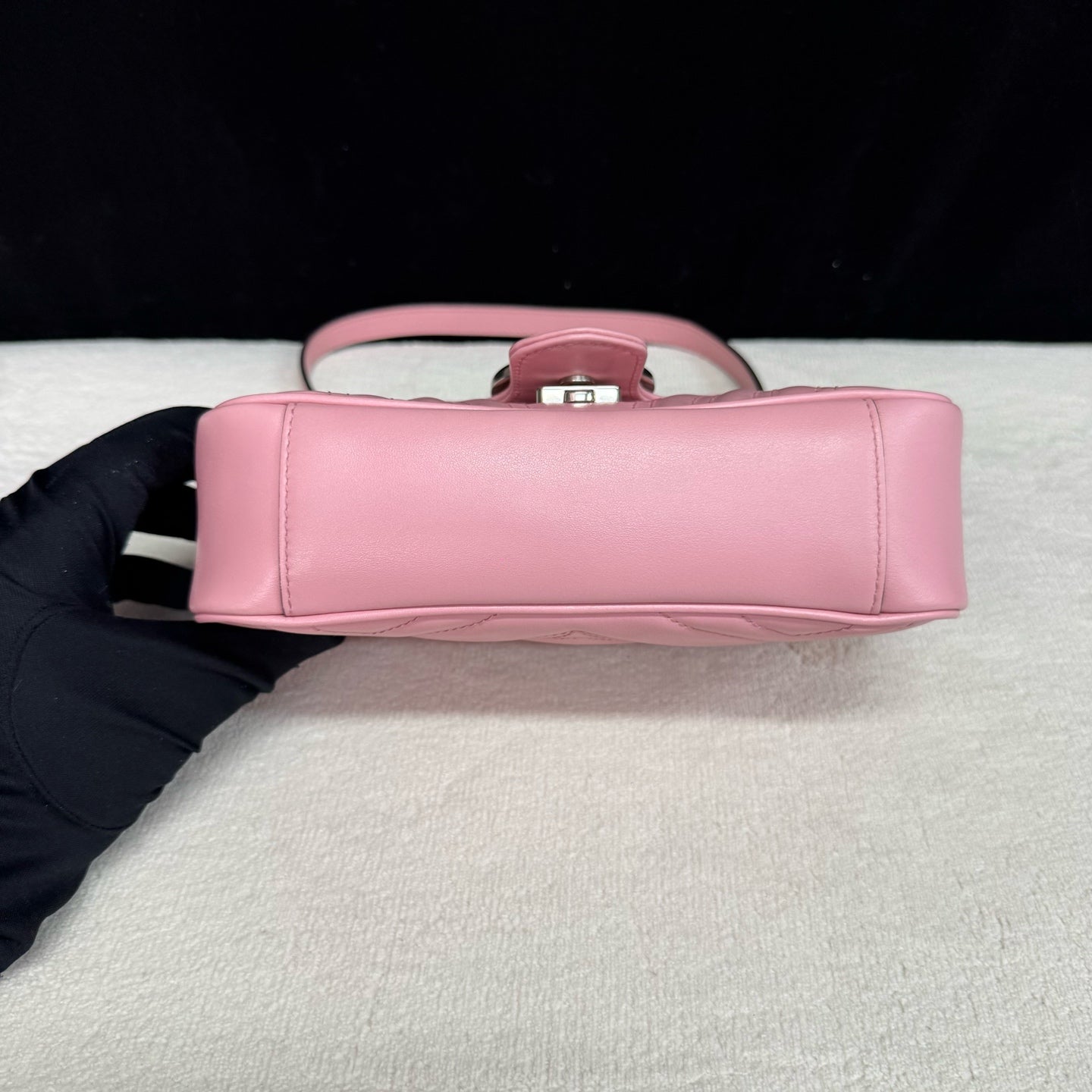 Gucci - GG Marmont Mini Chain Bag - Leather - Pink - (Mini)