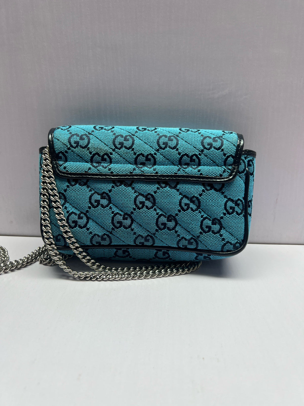 Gucci - GG Marmont Mini - Cloth - Blue - (mini)