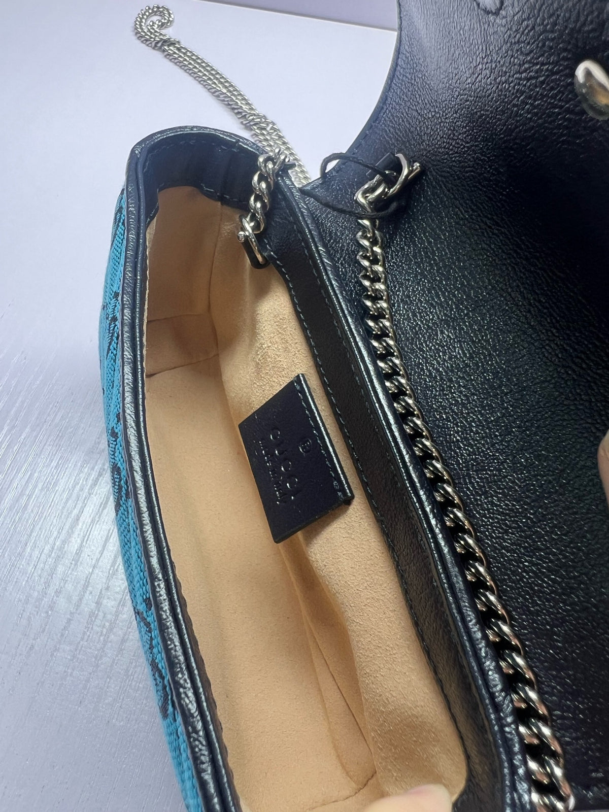 Gucci - GG Marmont Mini - Cloth - Blue - (mini)