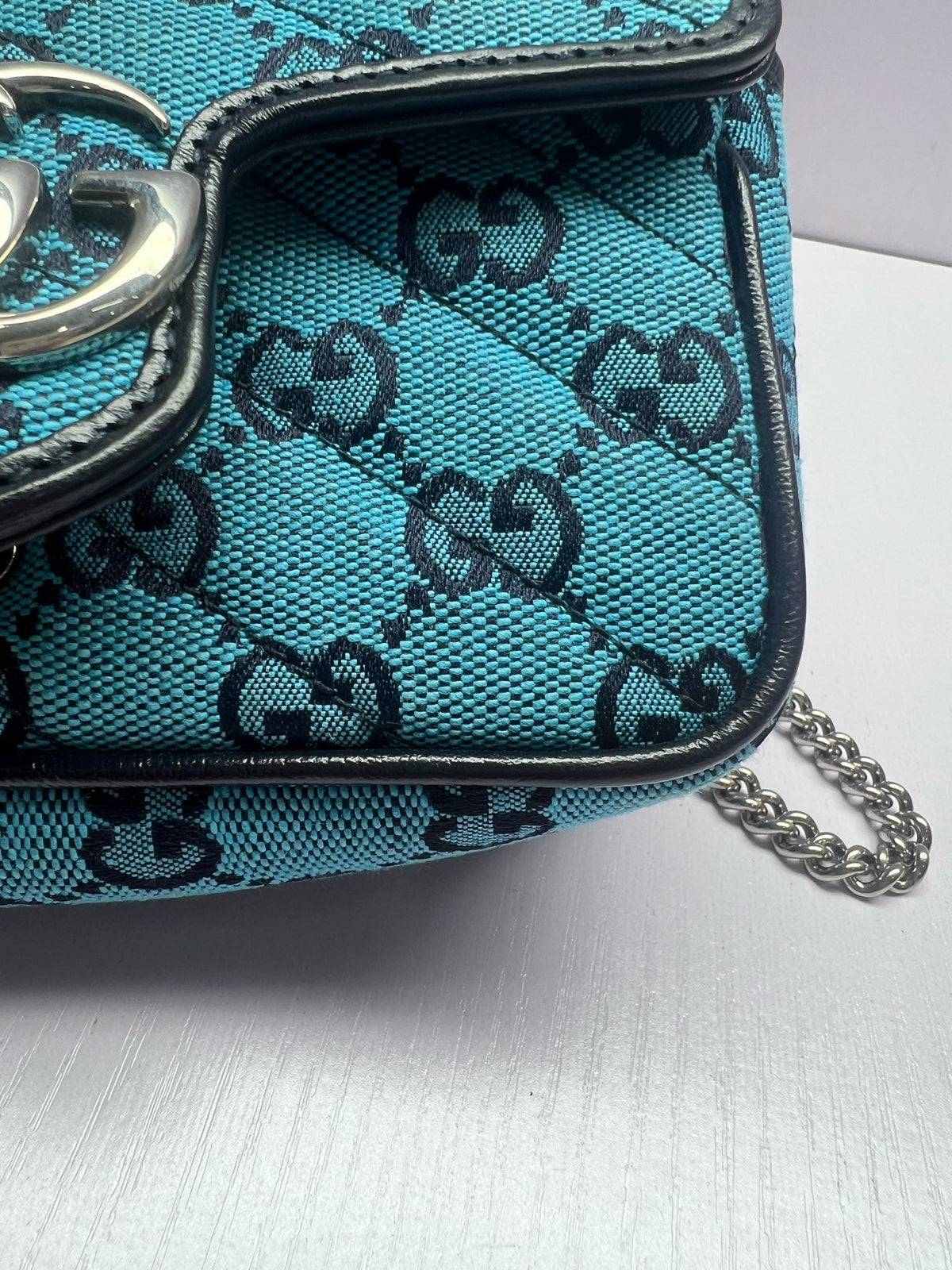 Gucci - GG Marmont Mini - Cloth - Blue - (mini)