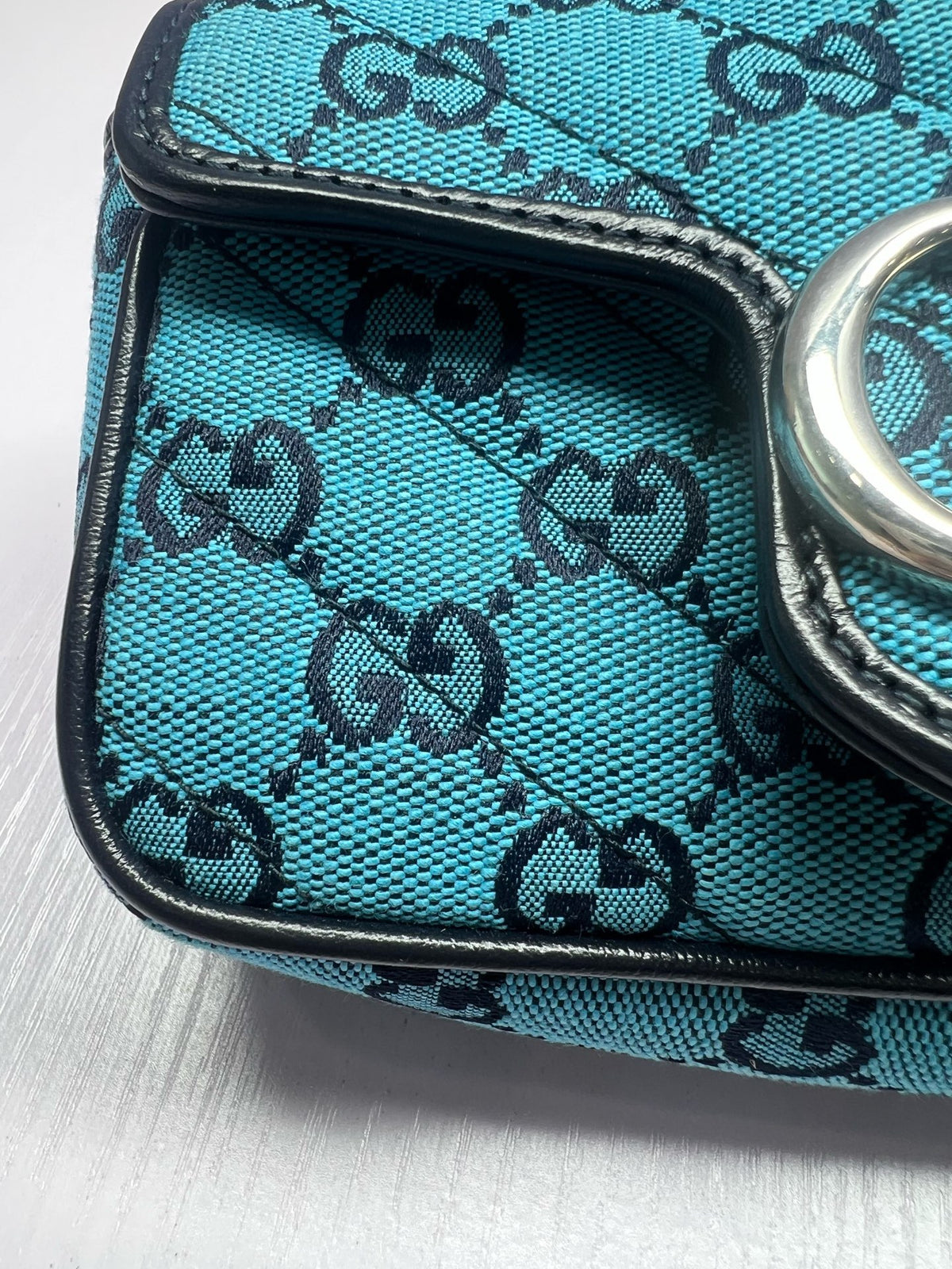 Gucci - GG Marmont Mini - Cloth - Blue - (mini)