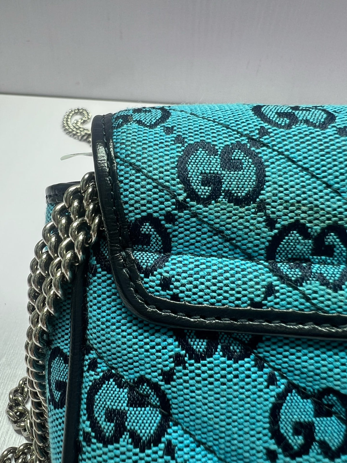 Gucci - GG Marmont Mini - Cloth - Blue - (mini)
